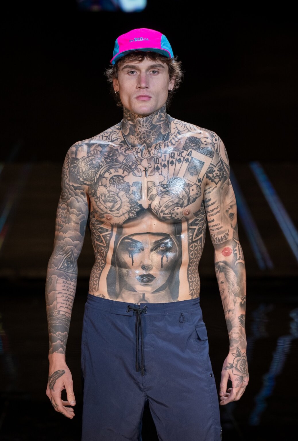 MIAMI, FLORIDA - MAY 29: A model walks the runway at the CA-RIO-CA show during Miami Swim Week Powered By Art Hearts Fashion at M2 MIAMI on May 29, 2026 in Miami, Florida. (Photo by Mark Gunter/Getty Images for Art Hearts Fashion)