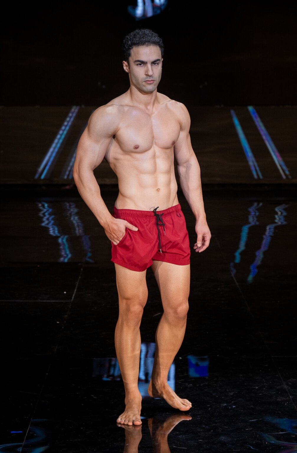 MIAMI, FLORIDA - MAY 29: A model walks the runway at the CA-RIO-CA show during Miami Swim Week Powered By Art Hearts Fashion at M2 MIAMI on May 29, 2026 in Miami, Florida. (Photo by Mark Gunter/Getty Images for Art Hearts Fashion)