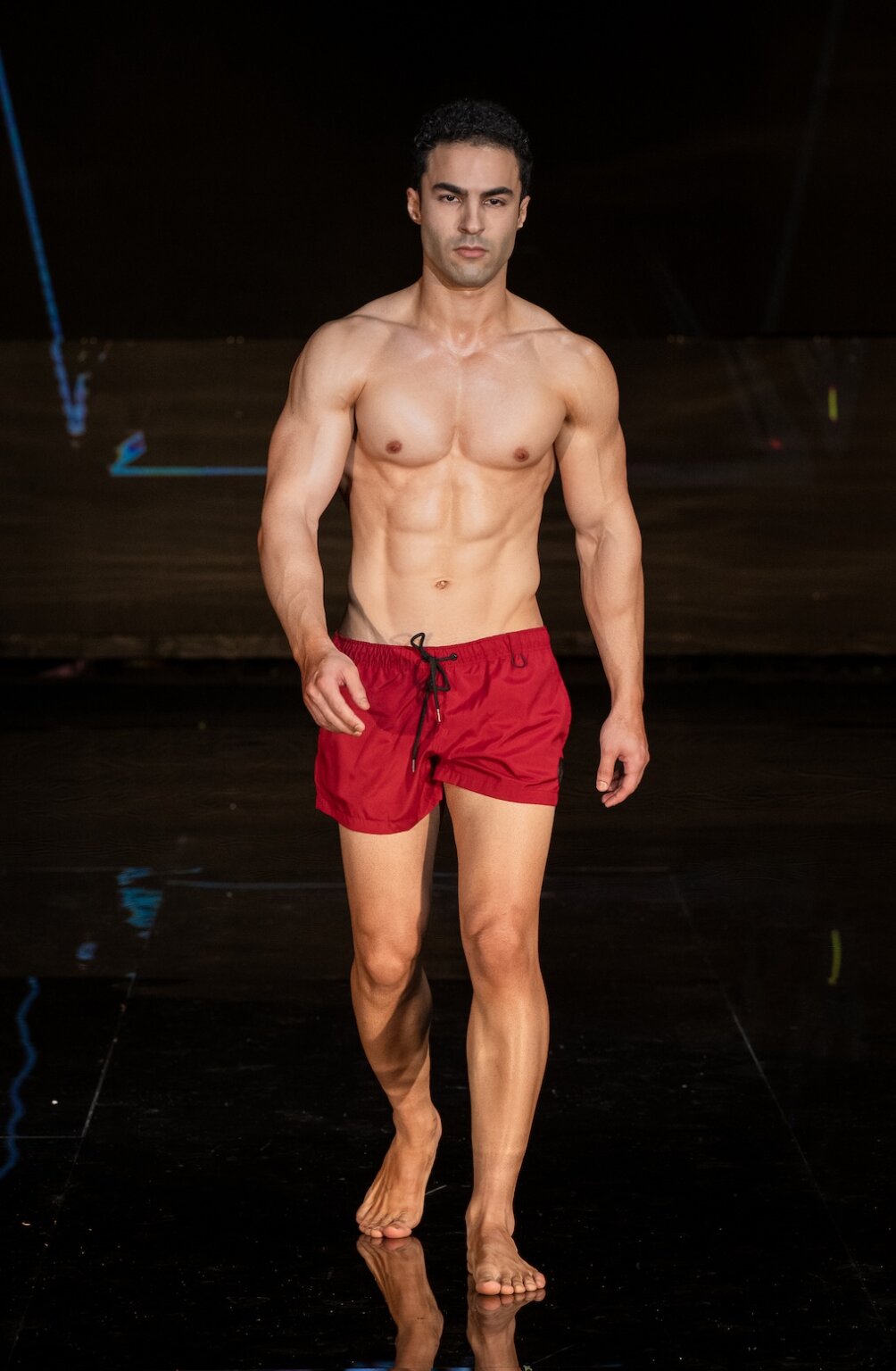 MIAMI, FLORIDA - MAY 29: A model walks the runway at the CA-RIO-CA show during Miami Swim Week Powered By Art Hearts Fashion at M2 MIAMI on May 29, 2026 in Miami, Florida. (Photo by Mark Gunter/Getty Images for Art Hearts Fashion)