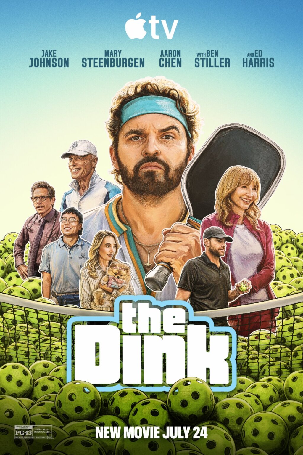 The Dink – Pickleball Comedy Starring Jake Johnson, Ed Harris & Mary Steenburgen