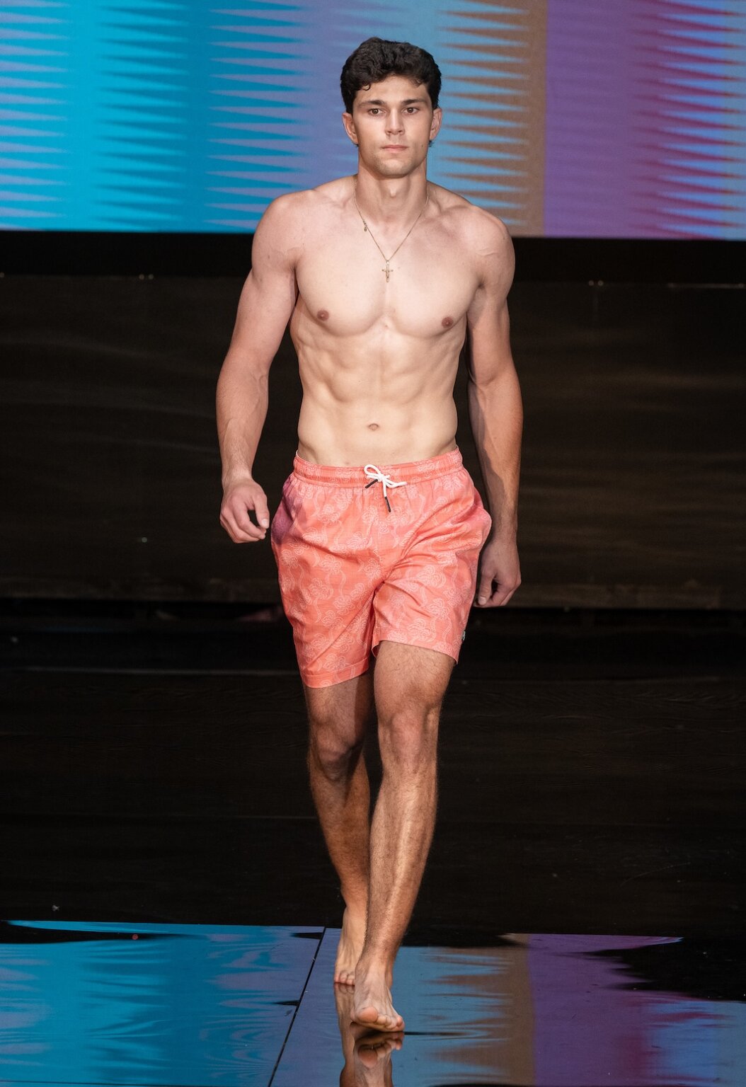 MIAMI, FLORIDA - MAY 28: A model walks the runway at the Henri Costa show during Miami Swim Week Powered By Art Hearts Fashion at M2 MIAMI on May 28, 2026 in Miami, Florida. (Photo by Mark Gunter/Getty Images for Art Hearts Fashion)