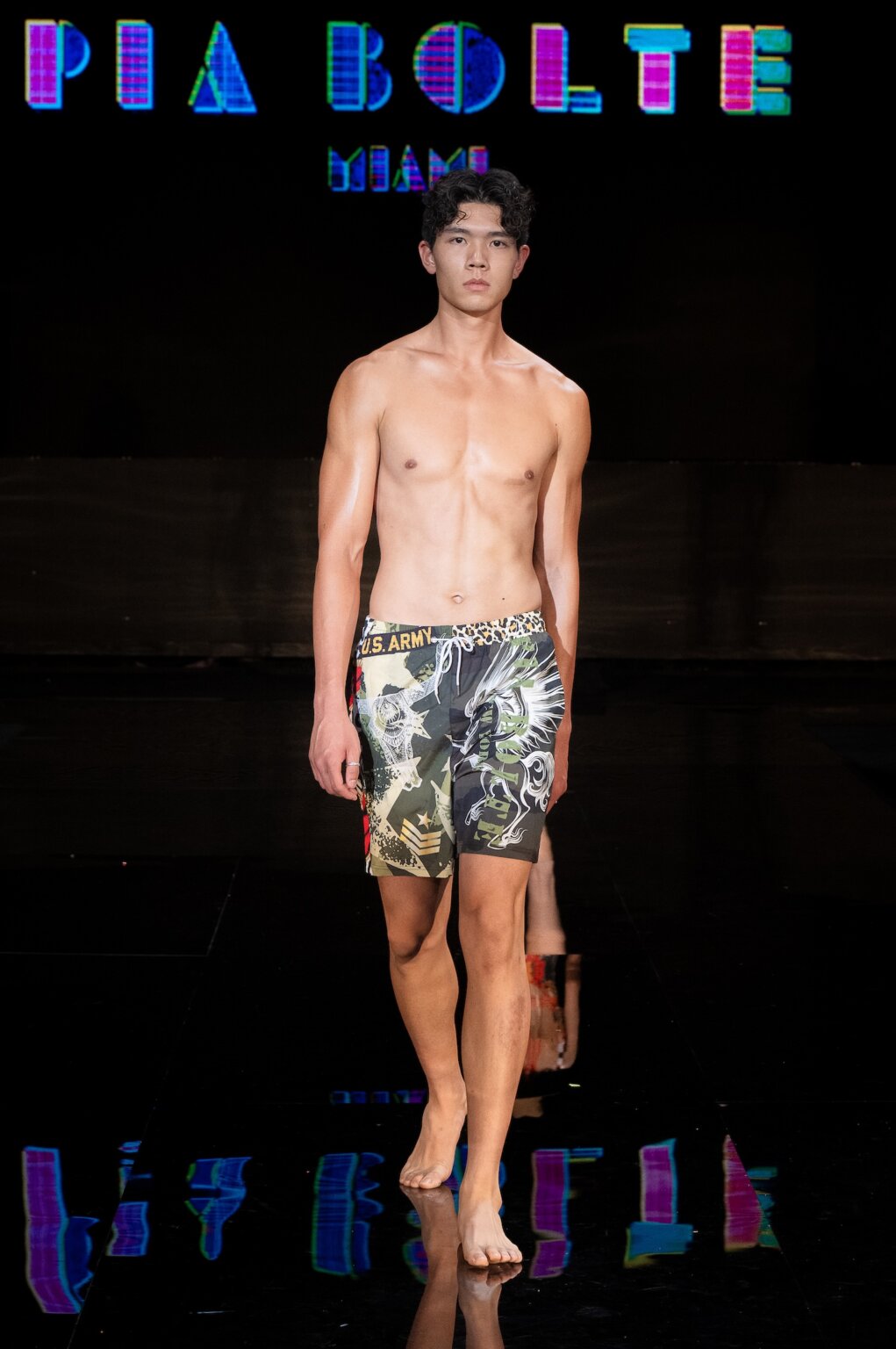 MIAMI, FLORIDA - MAY 28: A model walks the runway at the Pia Bolte show during Miami Swim Week Powered By Art Hearts Fashion at M2 MIAMI on May 28, 2026 in Miami, Florida. (Photo by Mark Gunter/Getty Images for Art Hearts Fashion)