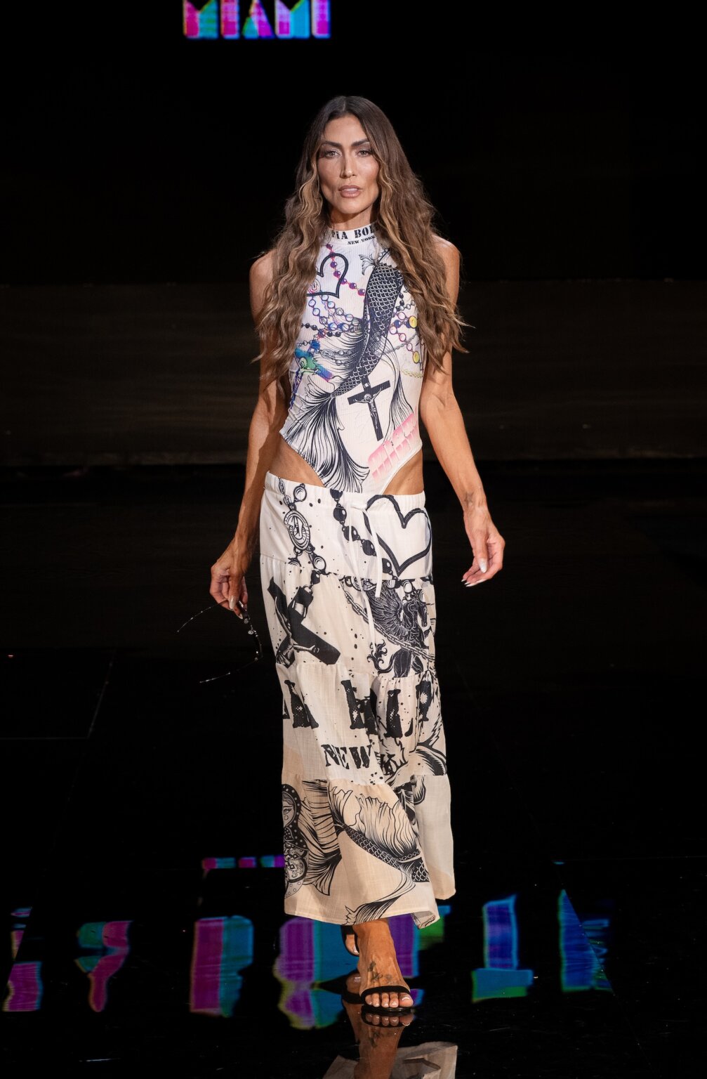 MIAMI, FLORIDA - MAY 28: A model walks the runway at the Pia Bolte show during Miami Swim Week Powered By Art Hearts Fashion at M2 MIAMI on May 28, 2026 in Miami, Florida. (Photo by Mark Gunter/Getty Images for Art Hearts Fashion)