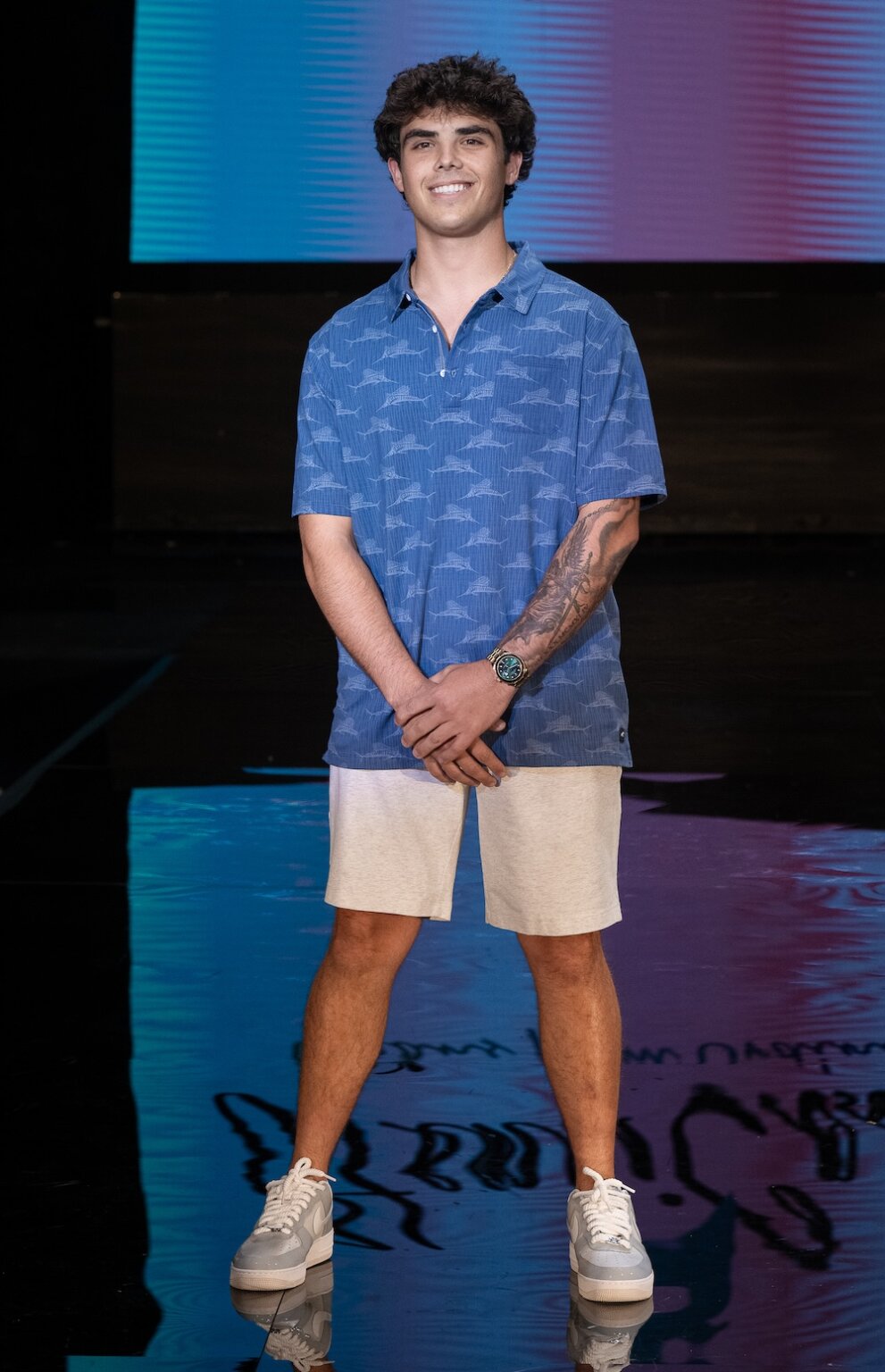 MIAMI, FLORIDA - MAY 28: A model walks the runway at the Henri Costa show during Miami Swim Week Powered By Art Hearts Fashion at M2 MIAMI on May 28, 2026 in Miami, Florida. (Photo by Mark Gunter/Getty Images for Art Hearts Fashion)