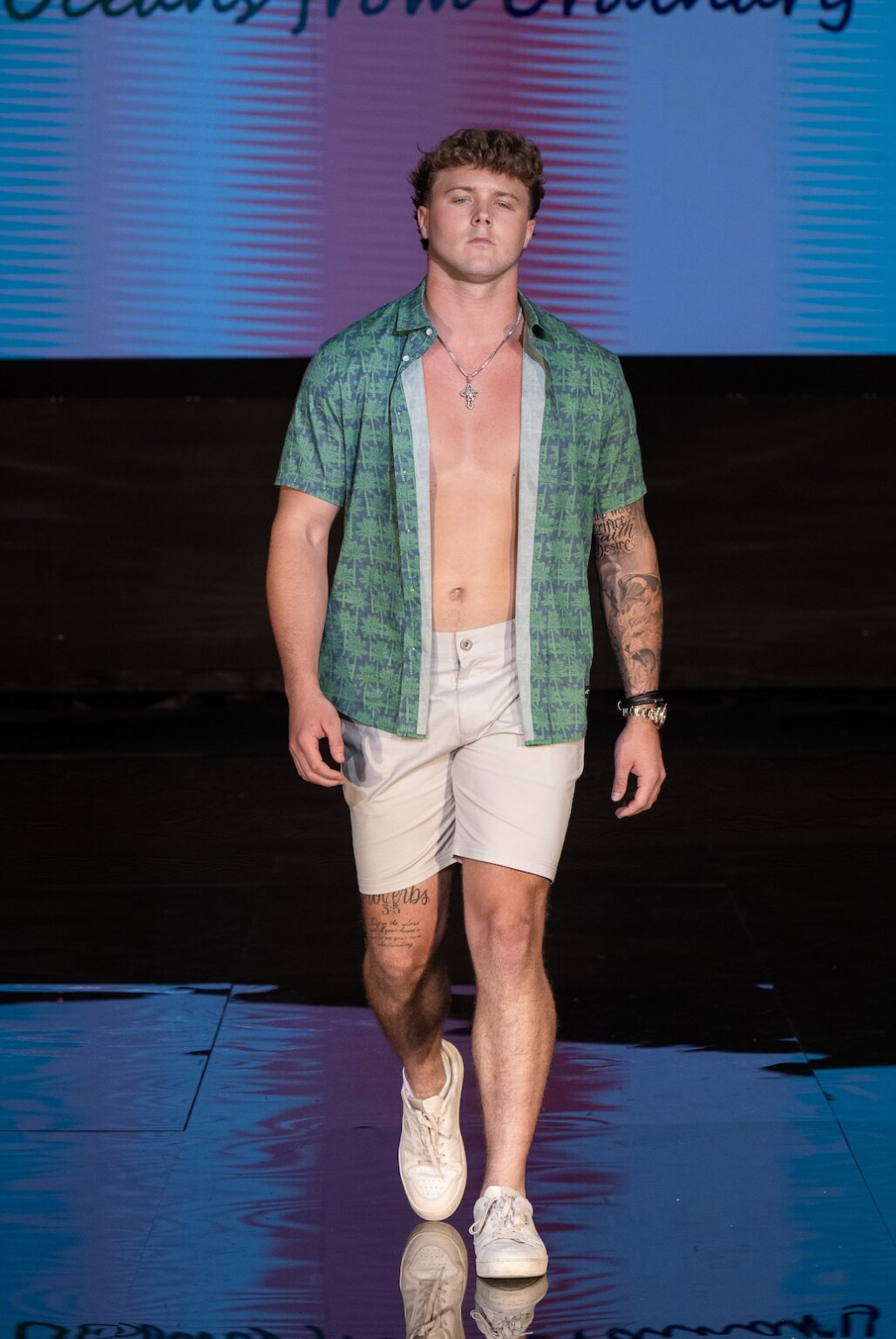 MIAMI, FLORIDA - MAY 28: A model walks the runway at the Henri Costa show during Miami Swim Week Powered By Art Hearts Fashion at M2 MIAMI on May 28, 2026 in Miami, Florida. (Photo by Mark Gunter/Getty Images for Art Hearts Fashion)