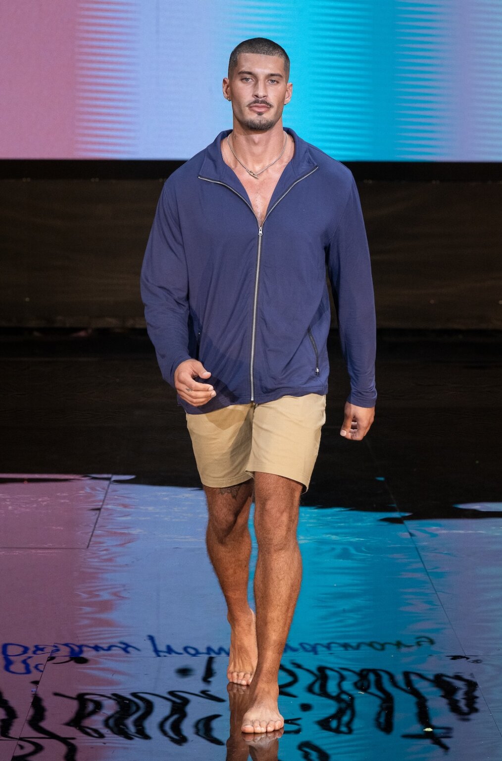 MIAMI, FLORIDA - MAY 28: A model walks the runway at the Henri Costa show during Miami Swim Week Powered By Art Hearts Fashion at M2 MIAMI on May 28, 2026 in Miami, Florida. (Photo by Mark Gunter/Getty Images for Art Hearts Fashion)