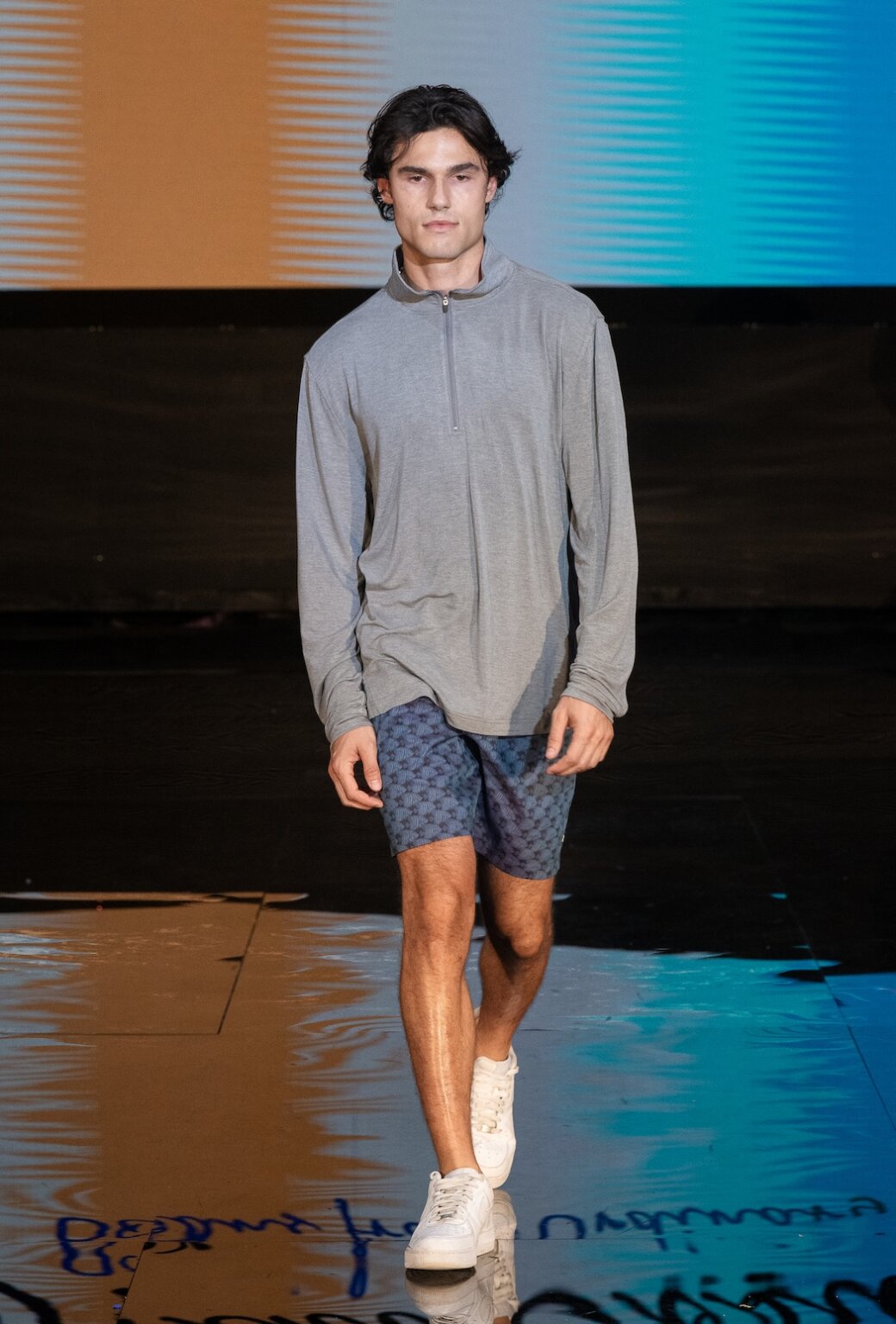 MIAMI, FLORIDA - MAY 28: A model walks the runway at the Henri Costa show during Miami Swim Week Powered By Art Hearts Fashion at M2 MIAMI on May 28, 2026 in Miami, Florida. (Photo by Mark Gunter/Getty Images for Art Hearts Fashion)