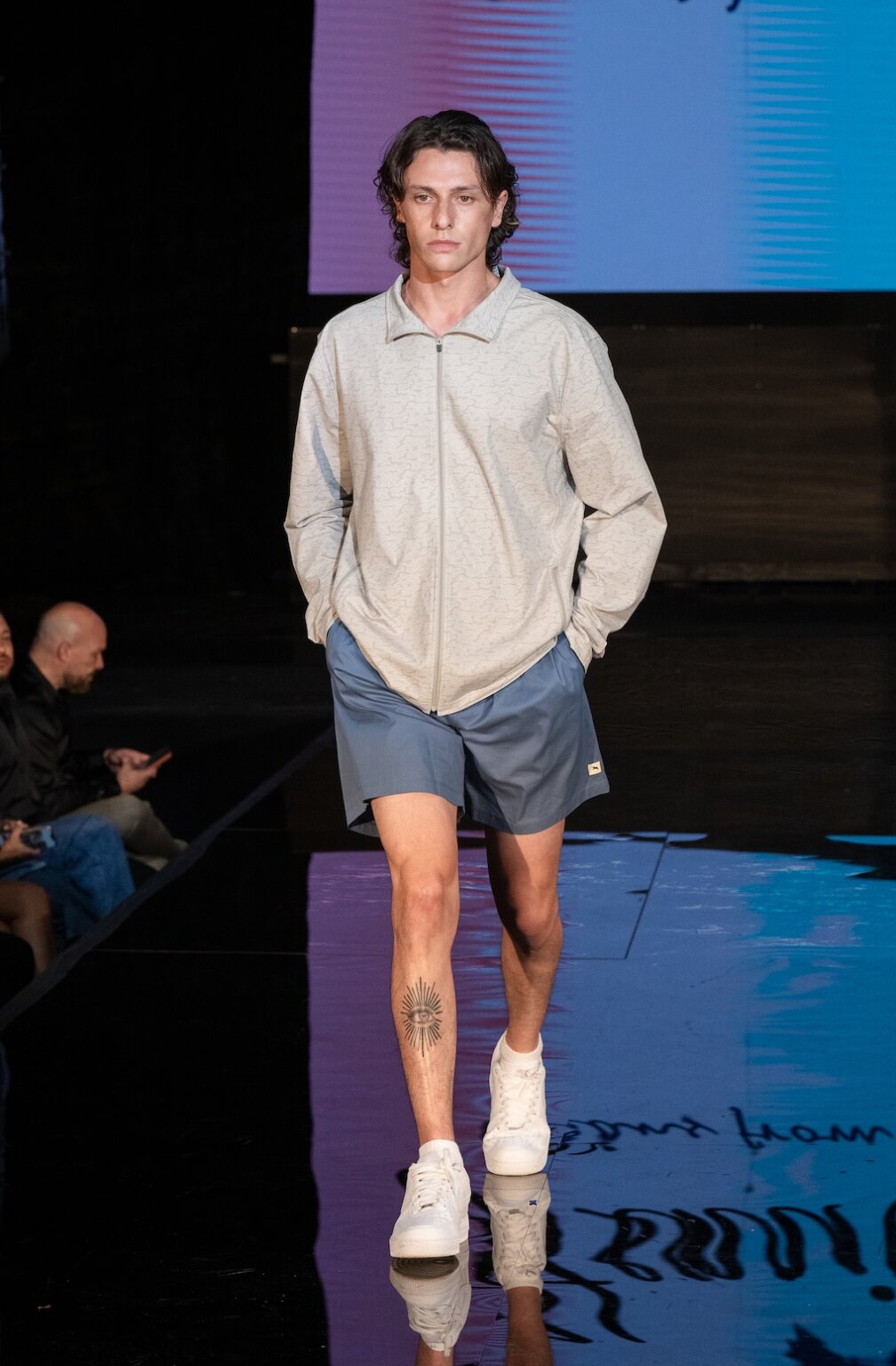 MIAMI, FLORIDA - MAY 28: A model walks the runway at the Henri Costa show during Miami Swim Week Powered By Art Hearts Fashion at M2 MIAMI on May 28, 2026 in Miami, Florida. (Photo by Mark Gunter/Getty Images for Art Hearts Fashion)