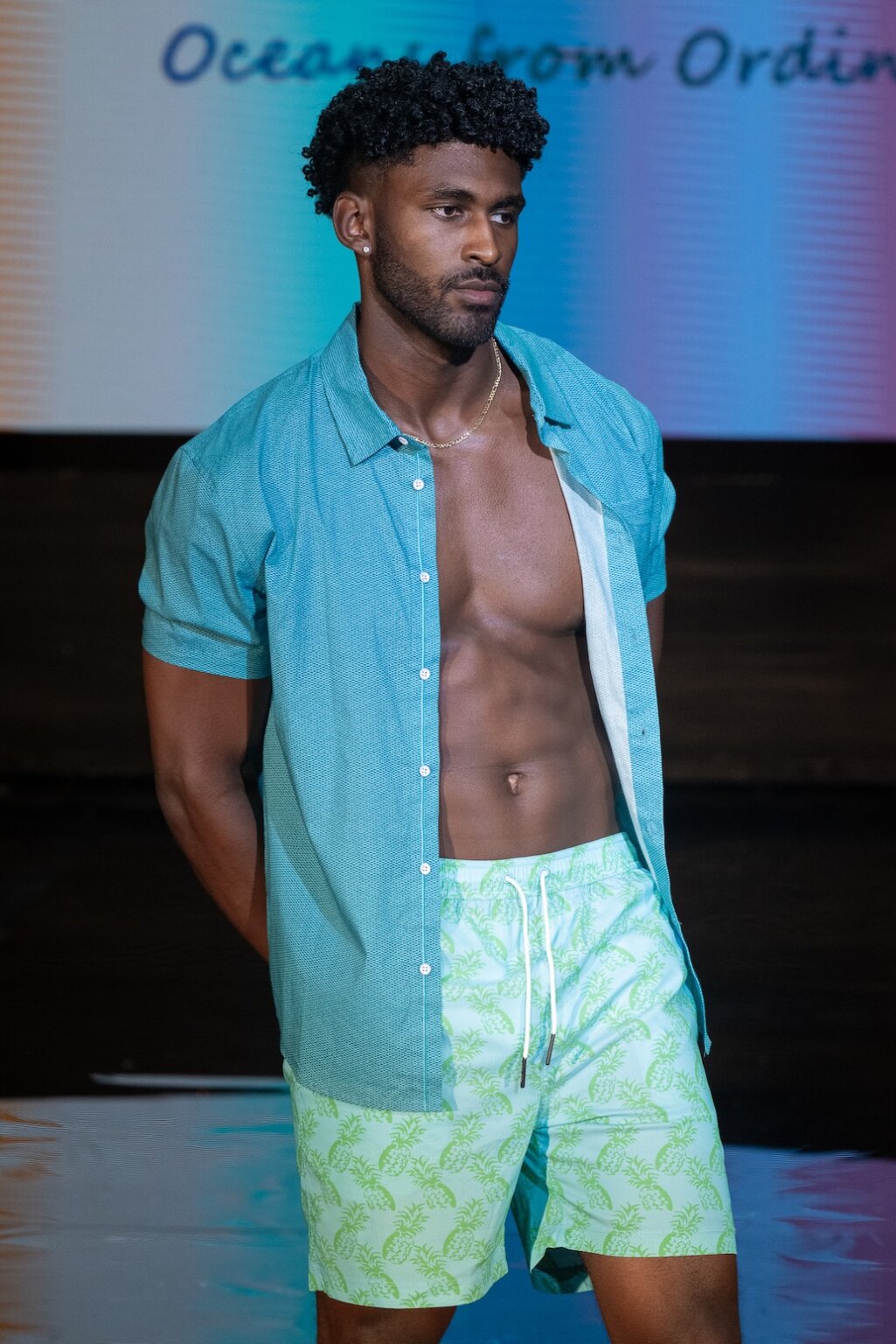 MIAMI, FLORIDA - MAY 28: A model walks the runway at the Henri Costa show during Miami Swim Week Powered By Art Hearts Fashion at M2 MIAMI on May 28, 2026 in Miami, Florida. (Photo by Mark Gunter/Getty Images for Art Hearts Fashion)