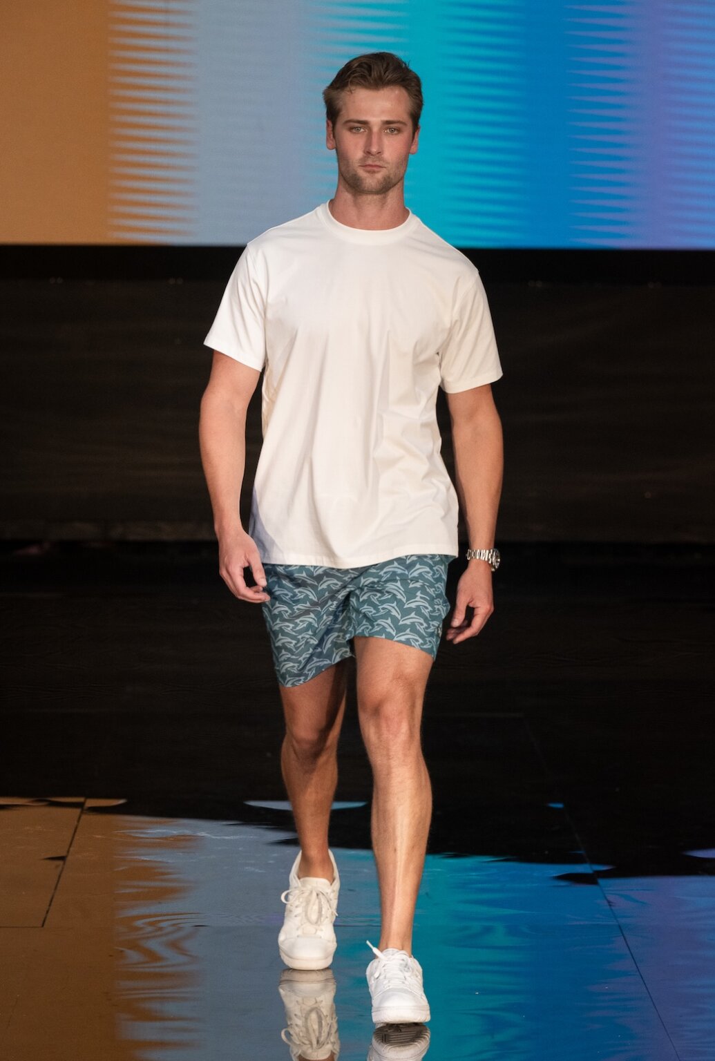 MIAMI, FLORIDA - MAY 28: A model walks the runway at the Henri Costa show during Miami Swim Week Powered By Art Hearts Fashion at M2 MIAMI on May 28, 2026 in Miami, Florida. (Photo by Mark Gunter/Getty Images for Art Hearts Fashion)