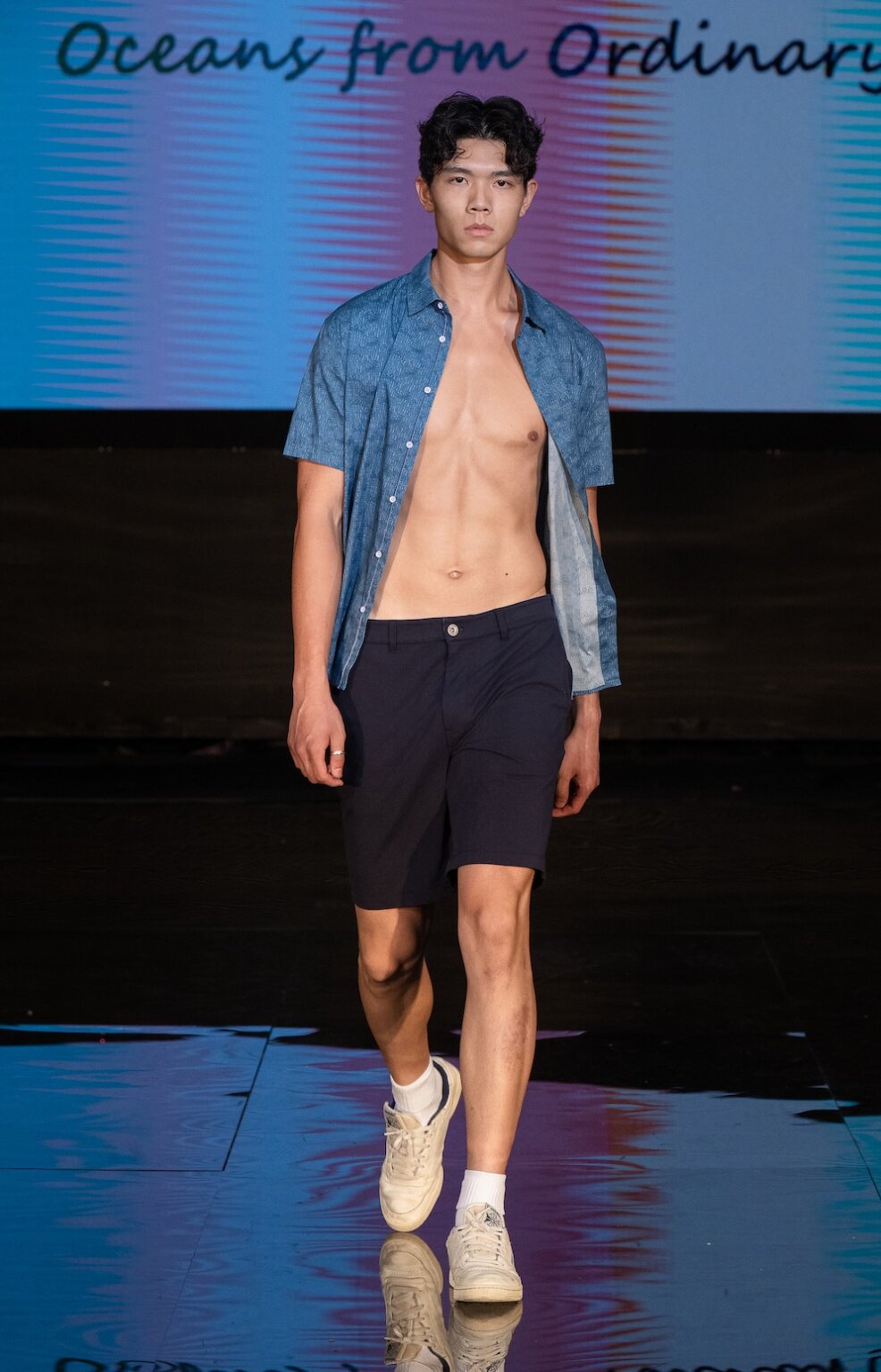 MIAMI, FLORIDA - MAY 28: A model walks the runway at the Henri Costa show during Miami Swim Week Powered By Art Hearts Fashion at M2 MIAMI on May 28, 2026 in Miami, Florida. (Photo by Mark Gunter/Getty Images for Art Hearts Fashion)