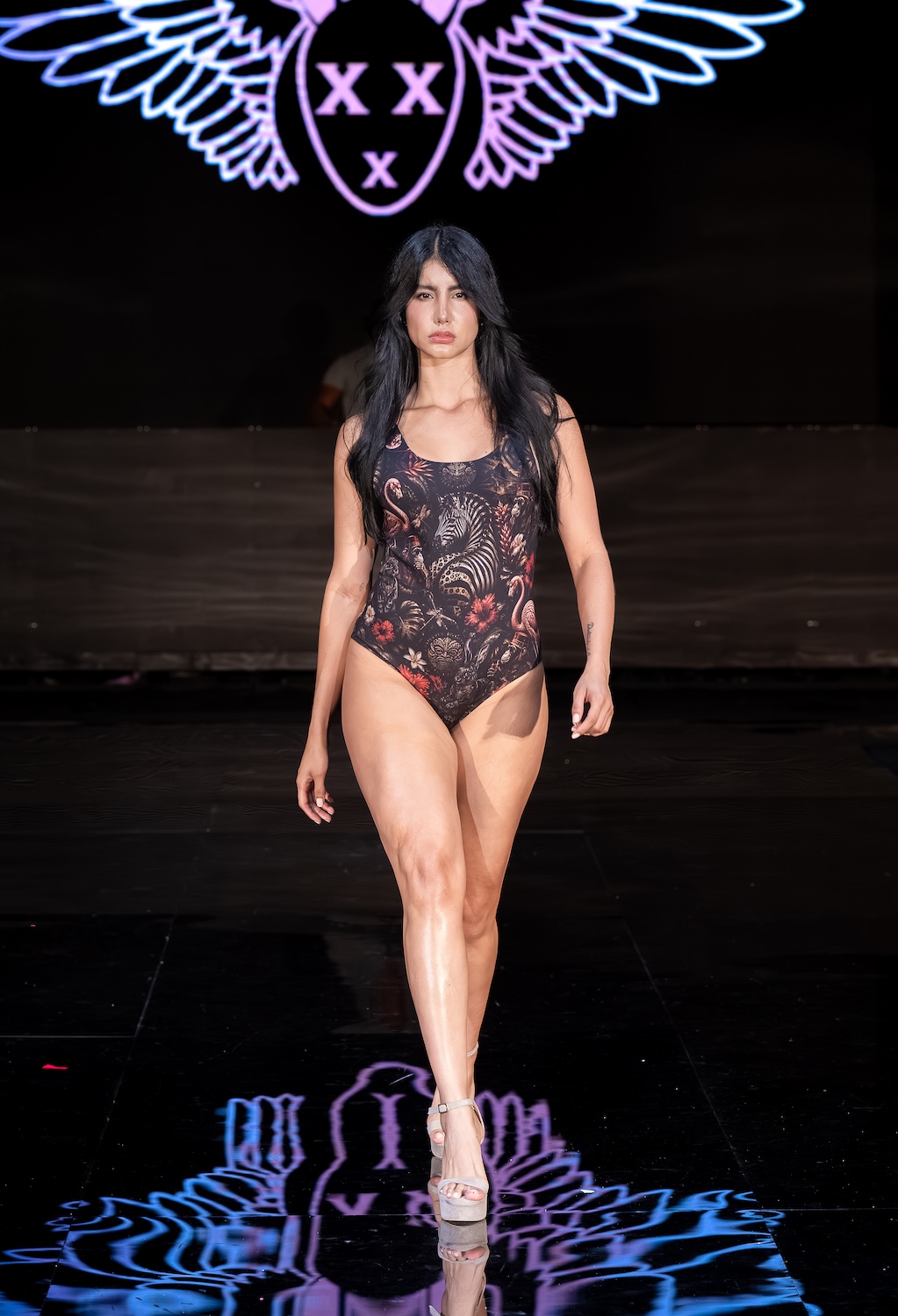 MIAMI, FLORIDA - MAY 28: Model Carolina Pico Rios walks the runway at the Mister Triple X show during Miami Swim Week Powered By Art Hearts Fashion at M2 MIAMI on May 28, 2026 in Miami, Florida. (Photo by Mark Gunter/Getty Images for Art Hearts Fashion)
