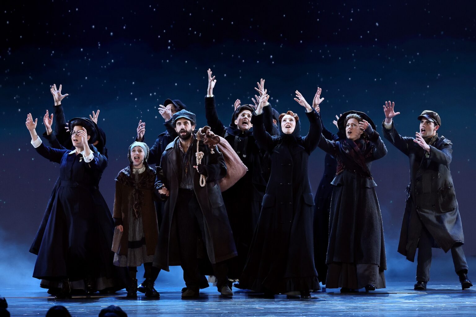 NEW YORK, NEW YORK - JUNE 07: (L-R) Ellie May Sennett, Brandon Uranowitz and the cast of Ragtime perform onstage during The 79th Annual Tony Awards at Radio City Music Hall on June 07, 2026 in New York City. (Photo by Theo Wargo/Getty Images for Tony Awards Productions)