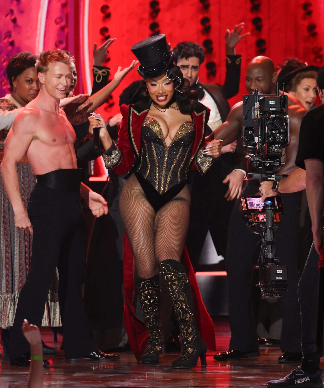 NEW YORK, NEW YORK - JUNE 07: Megan Thee Stallion performs backstage during The 79th Annual Tony Awards at Radio City Music Hall on June 07, 2026 in New York City. (Photo by Kevin Mazur/Getty Images for Tony Awards Productions)