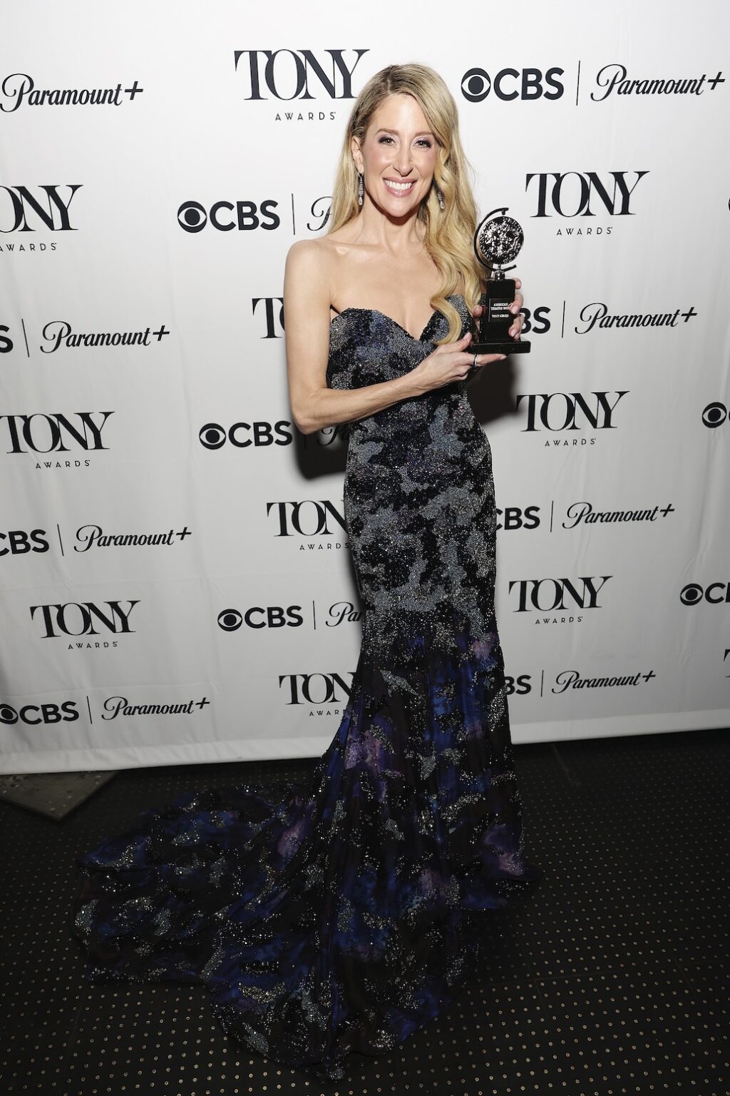 NEW YORK, NEW YORK - JUNE 07: Caissie Levy poses with the the Best Performance by an Actress in a Leading Role in a Musical award for Ragtime during The 79th Annual Tony Awards at Radio City Music Hall on June 07, 2026 in New York City. (Photo by Kevin Mazur/Getty Images for Tony Awards Productions)