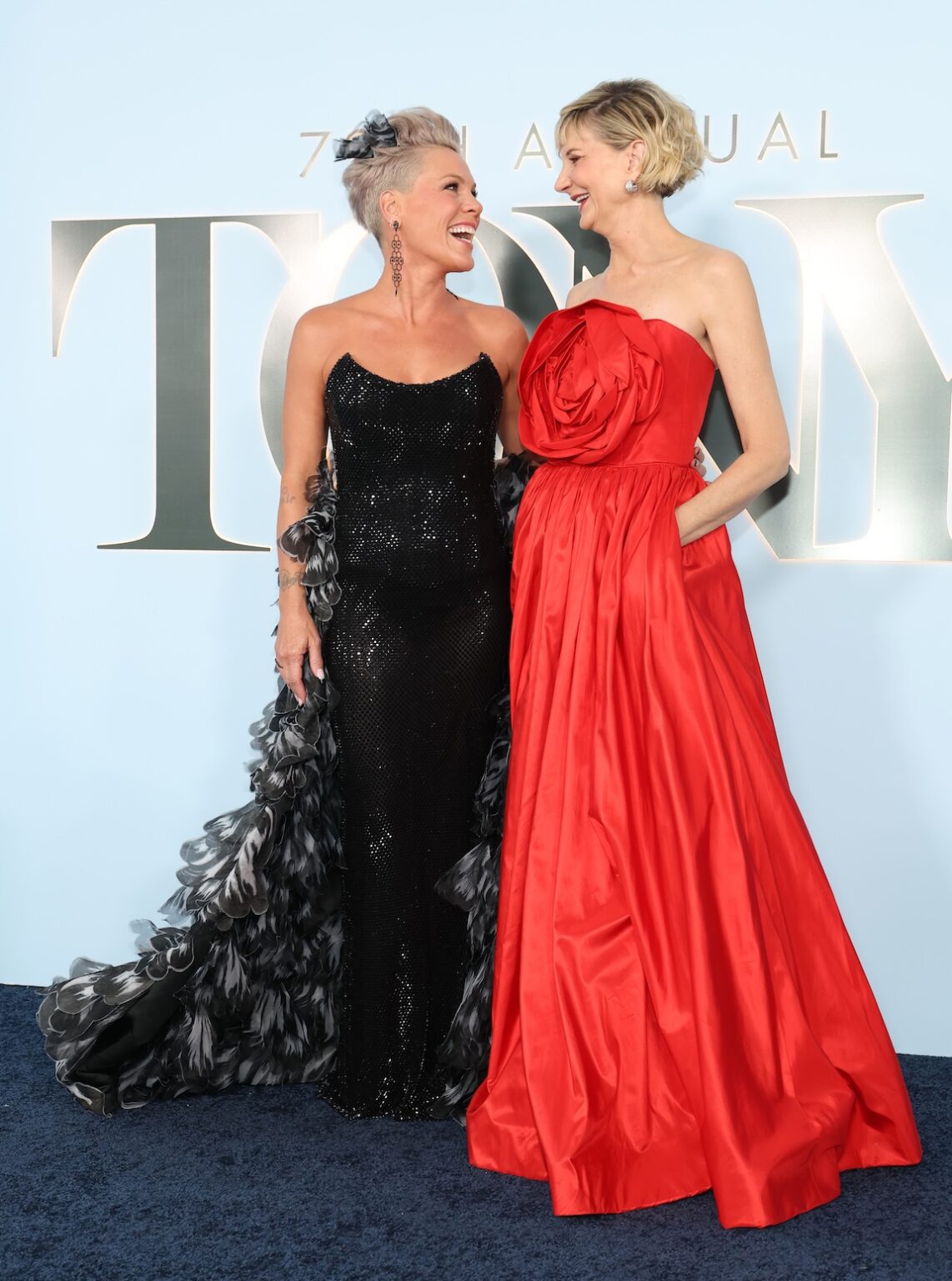 NEW YORK, NEW YORK - JUNE 07: (L-R) P!NK and Kerri Kenney-Silver attend The 79th Annual Tony Awards at Radio City Music Hall on June 07, 2026 in New York City. (Photo by Kevin Mazur/Getty Images for Tony Awards Productions)
