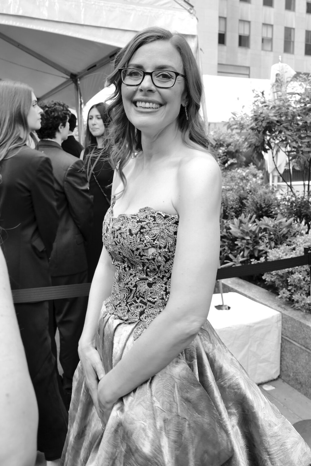 NEW YORK, NEW YORK - JUNE 07: (EDITORS NOTE: Image has been shot in black and white. Color version not available.) Lear DeBessonet attend The 79th Annual Tony Awards at Radio City Music Hall on June 07, 2026 in New York City. (Photo by Jenny Anderson/Getty Images for Tony Awards Productions)