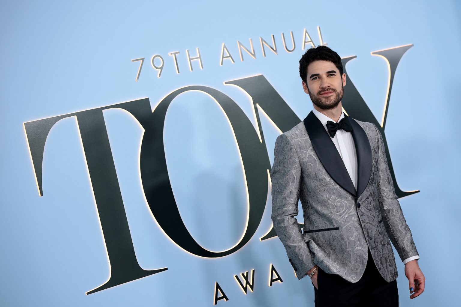NEW YORK, NEW YORK - JUNE 07: Darren Criss attends The 79th Annual Tony Awards at Radio City Music Hall on June 07, 2026 in New York City. (Photo by Dimitrios Kambouris/Getty Images for Tony Awards Productions)