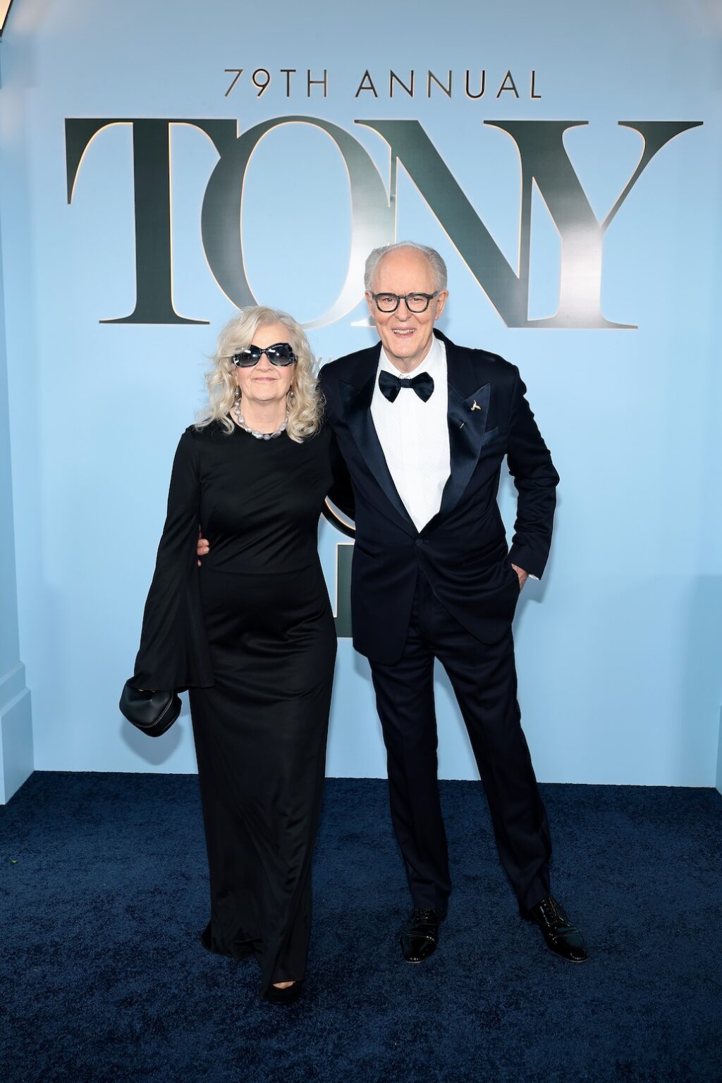 NEW YORK, NEW YORK - JUNE 07: (L-R) Mary Yeager and John Lithgow attend The 79th Annual Tony Awards at Radio City Music Hall on June 07, 2026 in New York City. (Photo by Dimitrios Kambouris/Getty Images for Tony Awards Productions)
