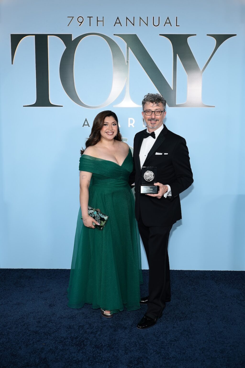 NEW YORK, NEW YORK - JUNE 07: Beowulf Boritt (R) attends The 79th Annual Tony Awards at Radio City Music Hall on June 07, 2026 in New York City. (Photo by Dimitrios Kambouris/Getty Images for Tony Awards Productions)