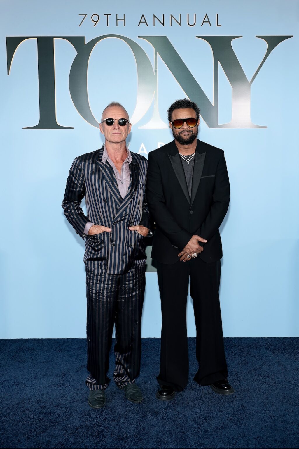 NEW YORK, NEW YORK - JUNE 07: (L-R) Sting and Shaggy attend The 79th Annual Tony Awards at Radio City Music Hall on June 07, 2026 in New York City. (Photo by Dimitrios Kambouris/Getty Images for Tony Awards Productions)