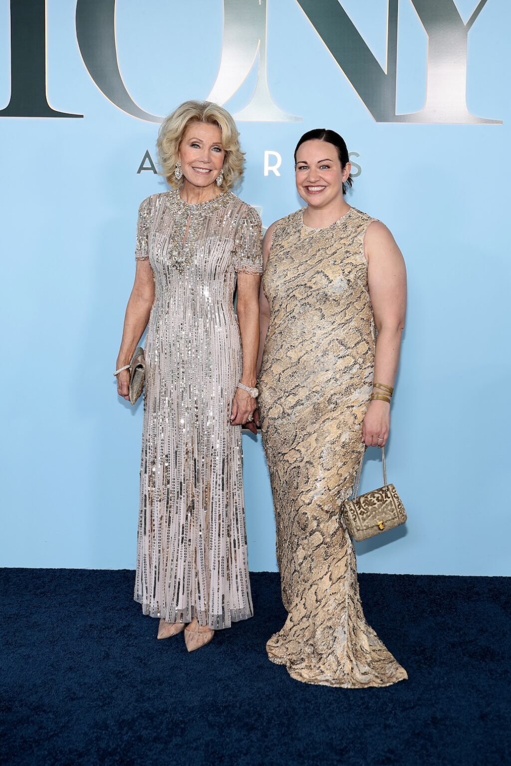 NEW YORK, NEW YORK - JUNE 07: Christine Schwarzman (L) attends The 79th Annual Tony Awards at Radio City Music Hall on June 07, 2026 in New York City. (Photo by Dimitrios Kambouris/Getty Images for Tony Awards Productions)