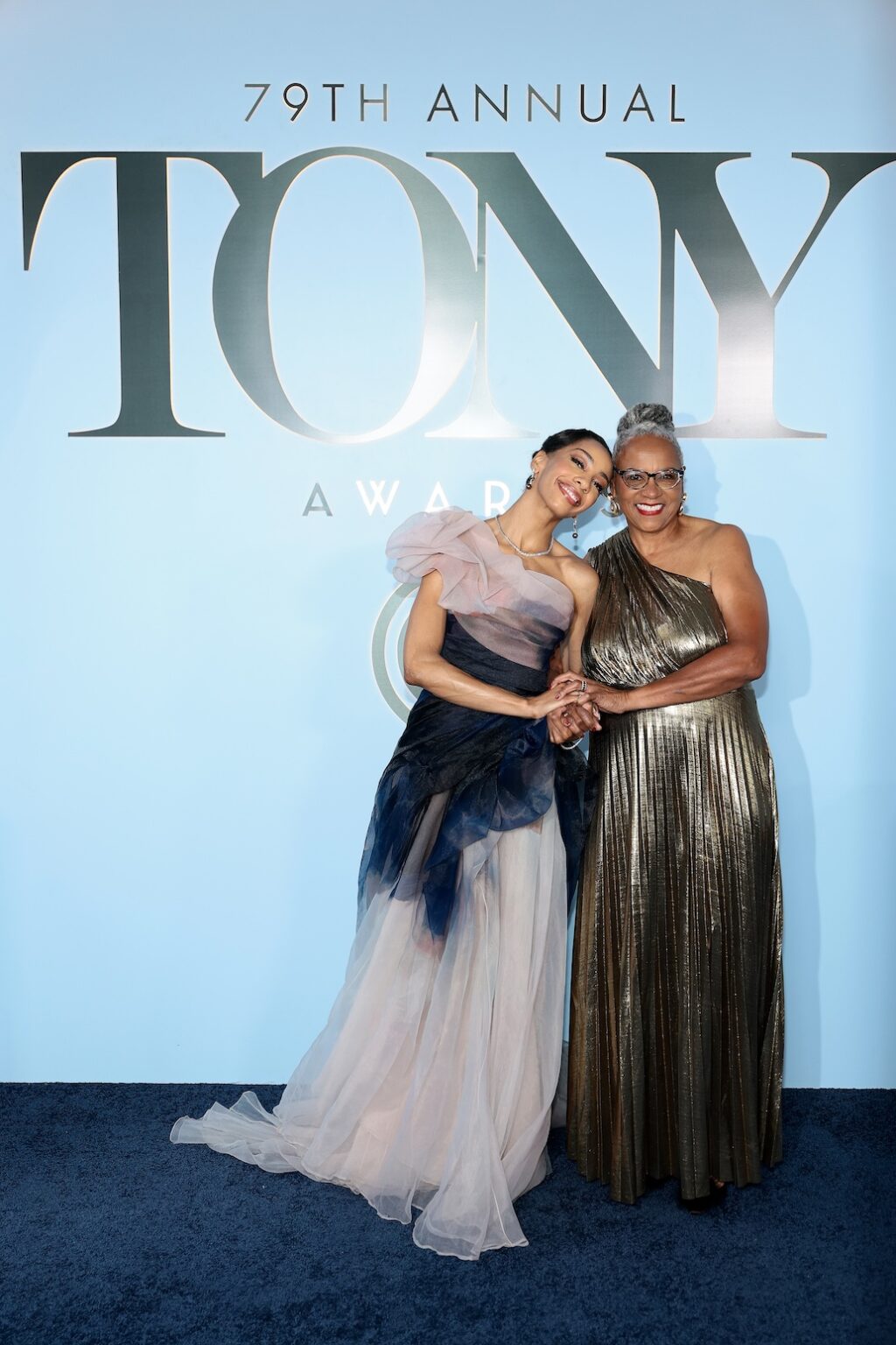 NEW YORK, NEW YORK - JUNE 07: Christani Pitts (L) attends The 79th Annual Tony Awards at Radio City Music Hall on June 07, 2026 in New York City. (Photo by Dimitrios Kambouris/Getty Images for Tony Awards Productions)