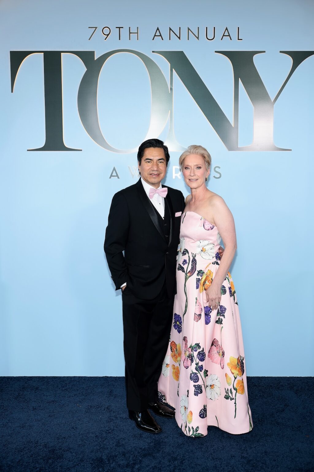 NEW YORK, NEW YORK - JUNE 07: (L-R) Felix Cisneros III and Heather Hitchens attend The 79th Annual Tony Awards at Radio City Music Hall on June 07, 2026 in New York City. (Photo by Dimitrios Kambouris/Getty Images for Tony Awards Productions)