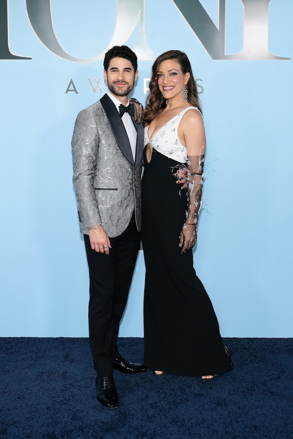 NEW YORK, NEW YORK - JUNE 07: (L-R) Darren Criss and Mia Swier attend The 79th Annual Tony Awards at Radio City Music Hall on June 07, 2026 in New York City. (Photo by Dimitrios Kambouris/Getty Images for Tony Awards Productions)