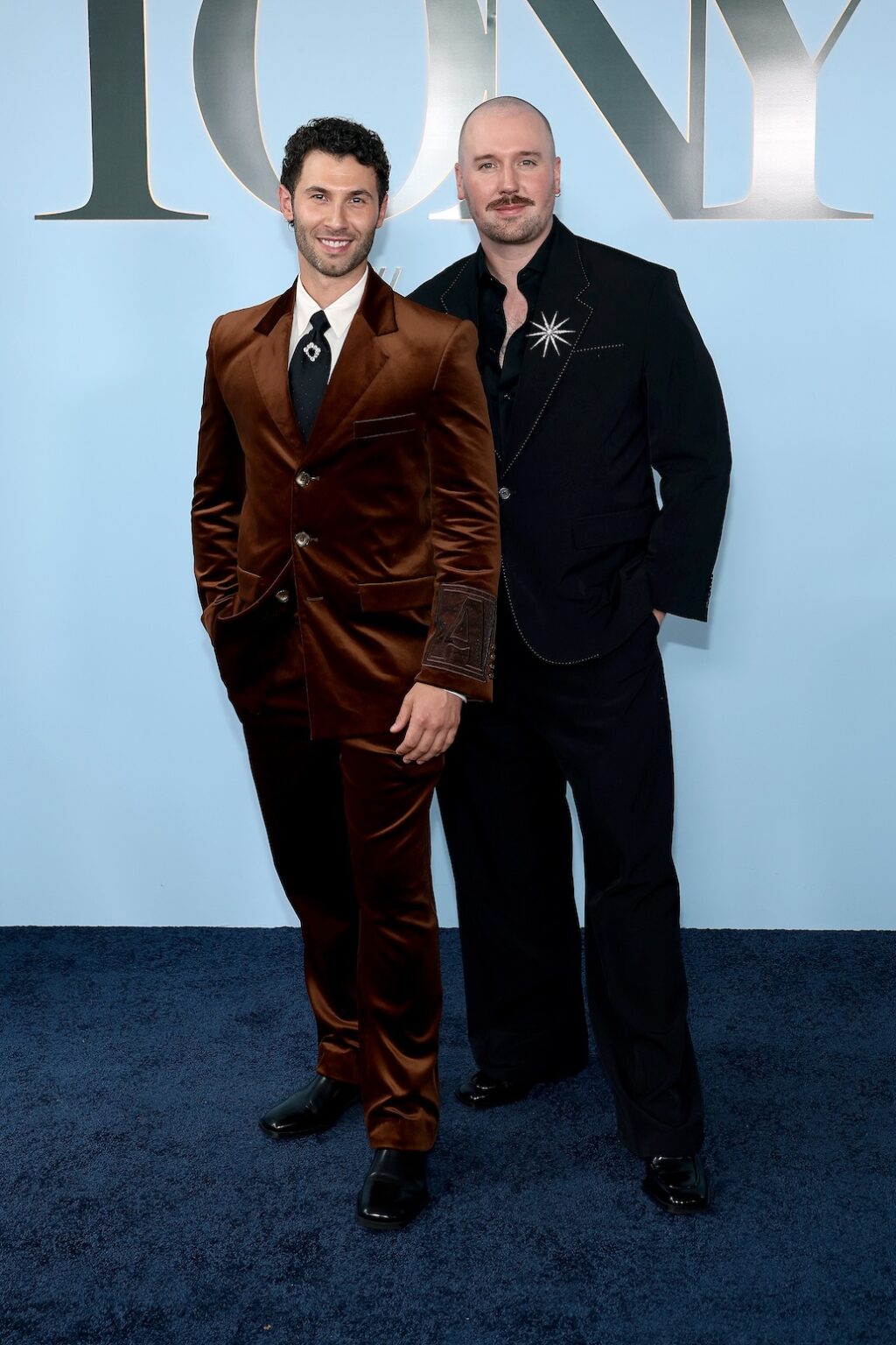 NEW YORK, NEW YORK - JUNE 07: (L-R) Andy Coxon and Ed Currie attend The 79th Annual Tony Awards at Radio City Music Hall on June 07, 2026 in New York City. (Photo by Dimitrios Kambouris/Getty Images for Tony Awards Productions)