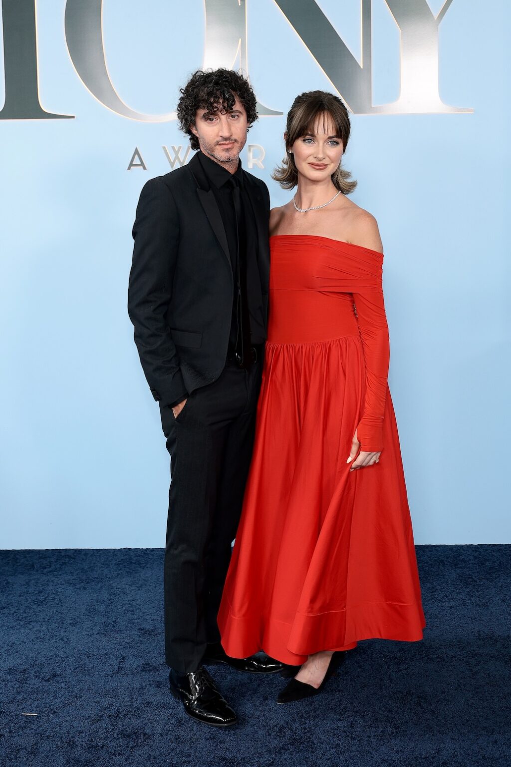 NEW YORK, NEW YORK - JUNE 07: (L-R) Evan Winiker and Audrey Corsa attend The 79th Annual Tony Awards at Radio City Music Hall on June 07, 2026 in New York City. (Photo by Dimitrios Kambouris/Getty Images for Tony Awards Productions)