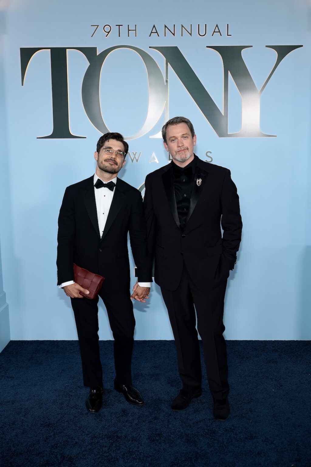 NEW YORK, NEW YORK - JUNE 07: (L-R) Andy Mientus and Michael Arden attend The 79th Annual Tony Awards at Radio City Music Hall on June 07, 2026 in New York City. (Photo by Dimitrios Kambouris/Getty Images for Tony Awards Productions)