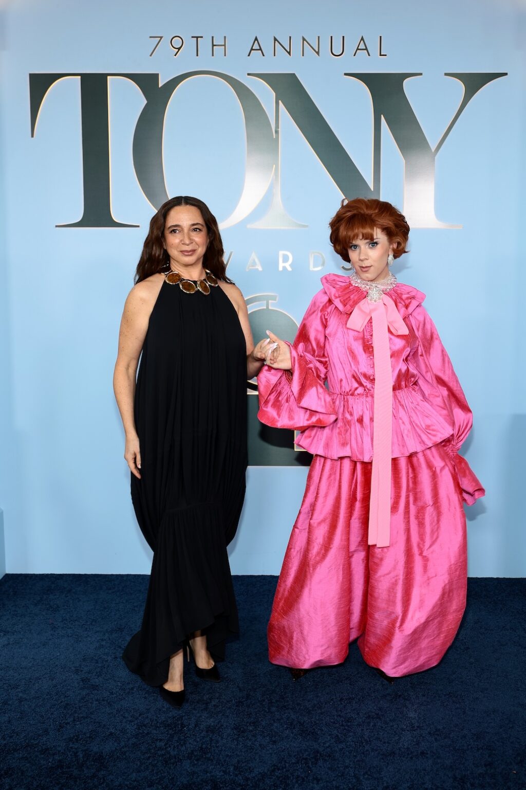 NEW YORK, NEW YORK - JUNE 07: (L-R) Maya Rudolph and Cole Escola attend The 79th Annual Tony Awards at Radio City Music Hall on June 07, 2026 in New York City. (Photo by Dimitrios Kambouris/Getty Images for Tony Awards Productions)