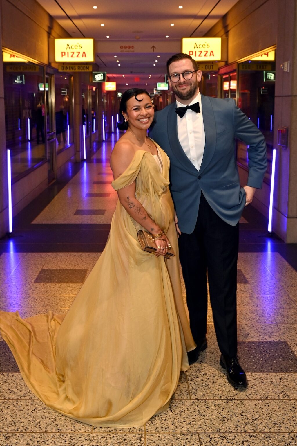 NEW YORK, NEW YORK - JUNE 07: (L-R) Ellenore Scott and Trey Everett attend The 79th Annual Tony Awards After Party Presented by City National Bank at Rockefeller Center on June 07, 2026 in New York City. (Photo by Bryan Bedder/Getty Images for Tony Awards Productions)