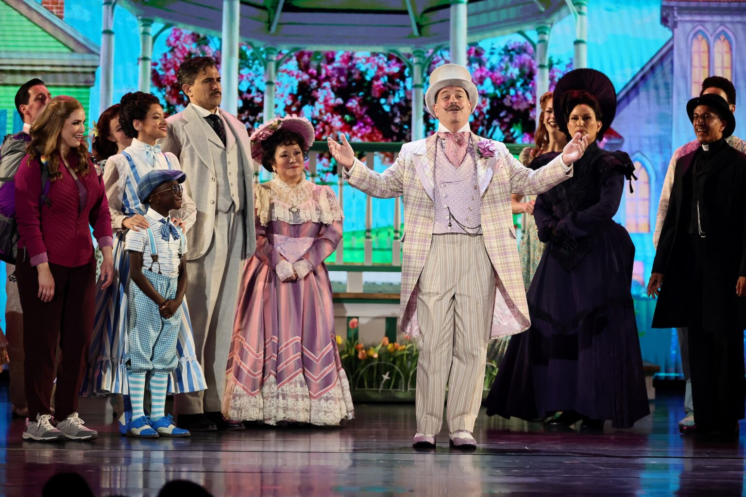 NEW YORK, NEW YORK - JUNE 07: Brad Oscar and the cast of Schmigadoon! perform onstage during The 79th Annual Tony Awards at Radio City Music Hall on June 07, 2026 in New York City. (Photo by Theo Wargo/Getty Images for Tony Awards Productions)