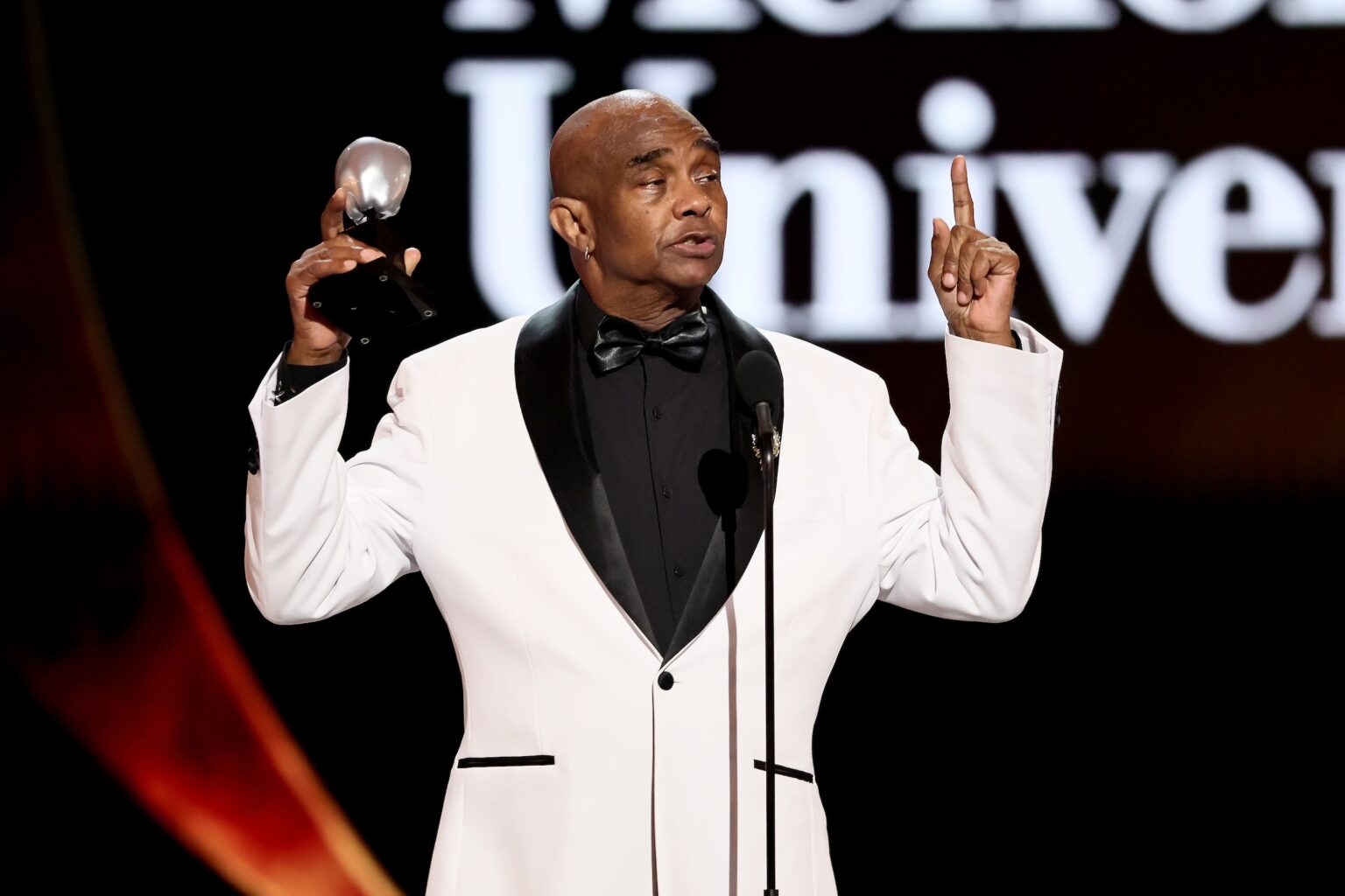 NEW YORK, NEW YORK - JUNE 07: Freddie Hendricks accepts the Excellence in Theatre Education Award onstage during The 79th Annual Tony Awards at Radio City Music Hall on June 07, 2026 in New York City. (Photo by Theo Wargo/Getty Images for Tony Awards Productions)