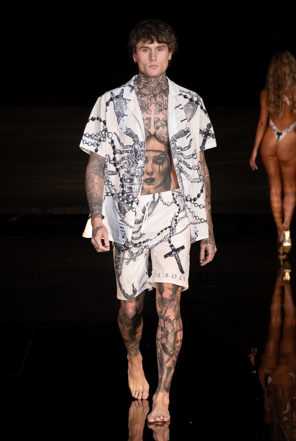 MIAMI, FLORIDA - MAY 28: A model walks the runway at the Pia Bolte show during Miami Swim Week Powered By Art Hearts Fashion at M2 MIAMI on May 28, 2026 in Miami, Florida. (Photo by Mark Gunter/Getty Images for Art Hearts Fashion)