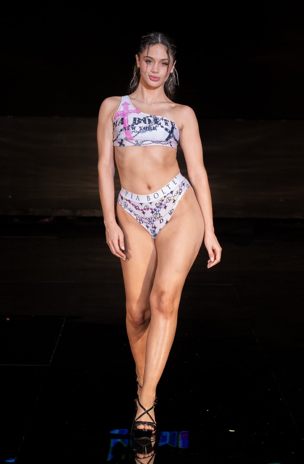MIAMI, FLORIDA - MAY 28: A model walks the runway at the Pia Bolte show during Miami Swim Week Powered By Art Hearts Fashion at M2 MIAMI on May 28, 2026 in Miami, Florida. (Photo by Mark Gunter/Getty Images for Art Hearts Fashion)