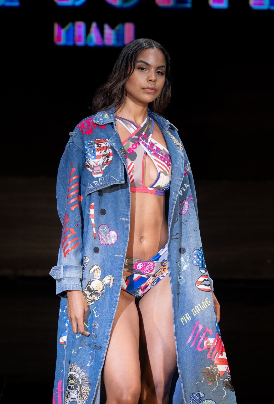 MIAMI, FLORIDA - MAY 28: A model walks the runway at the Pia Bolte show during Miami Swim Week Powered By Art Hearts Fashion at M2 MIAMI on May 28, 2026 in Miami, Florida. (Photo by Mark Gunter/Getty Images for Art Hearts Fashion)
