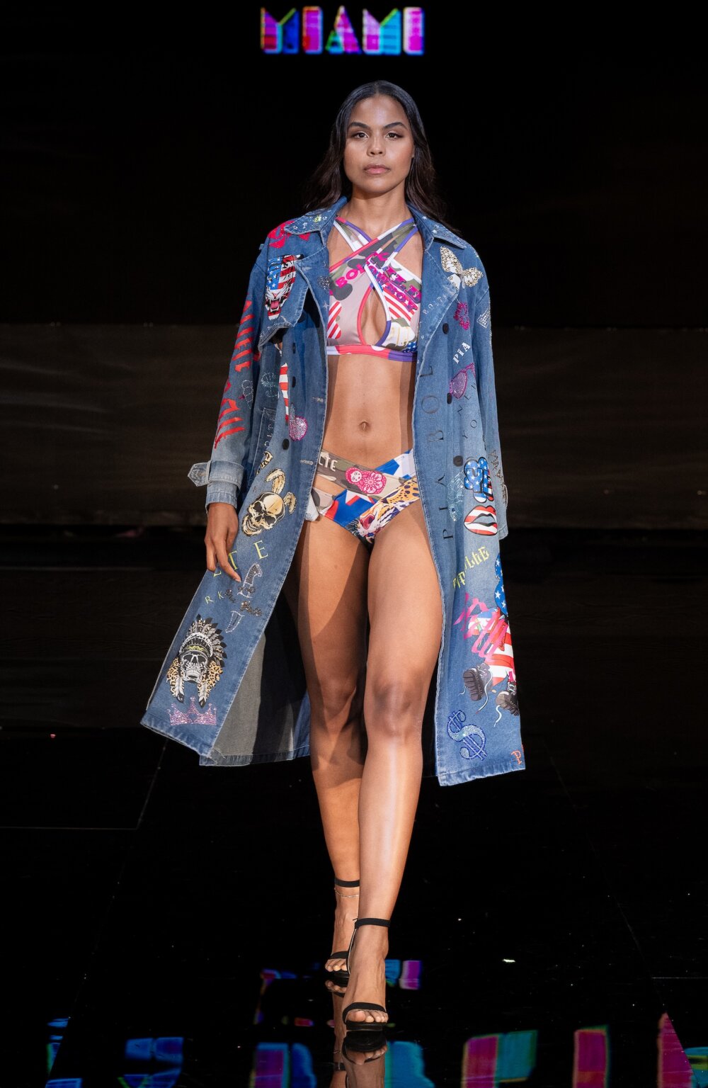 MIAMI, FLORIDA - MAY 28: A model walks the runway at the Pia Bolte show during Miami Swim Week Powered By Art Hearts Fashion at M2 MIAMI on May 28, 2026 in Miami, Florida. (Photo by Mark Gunter/Getty Images for Art Hearts Fashion)
