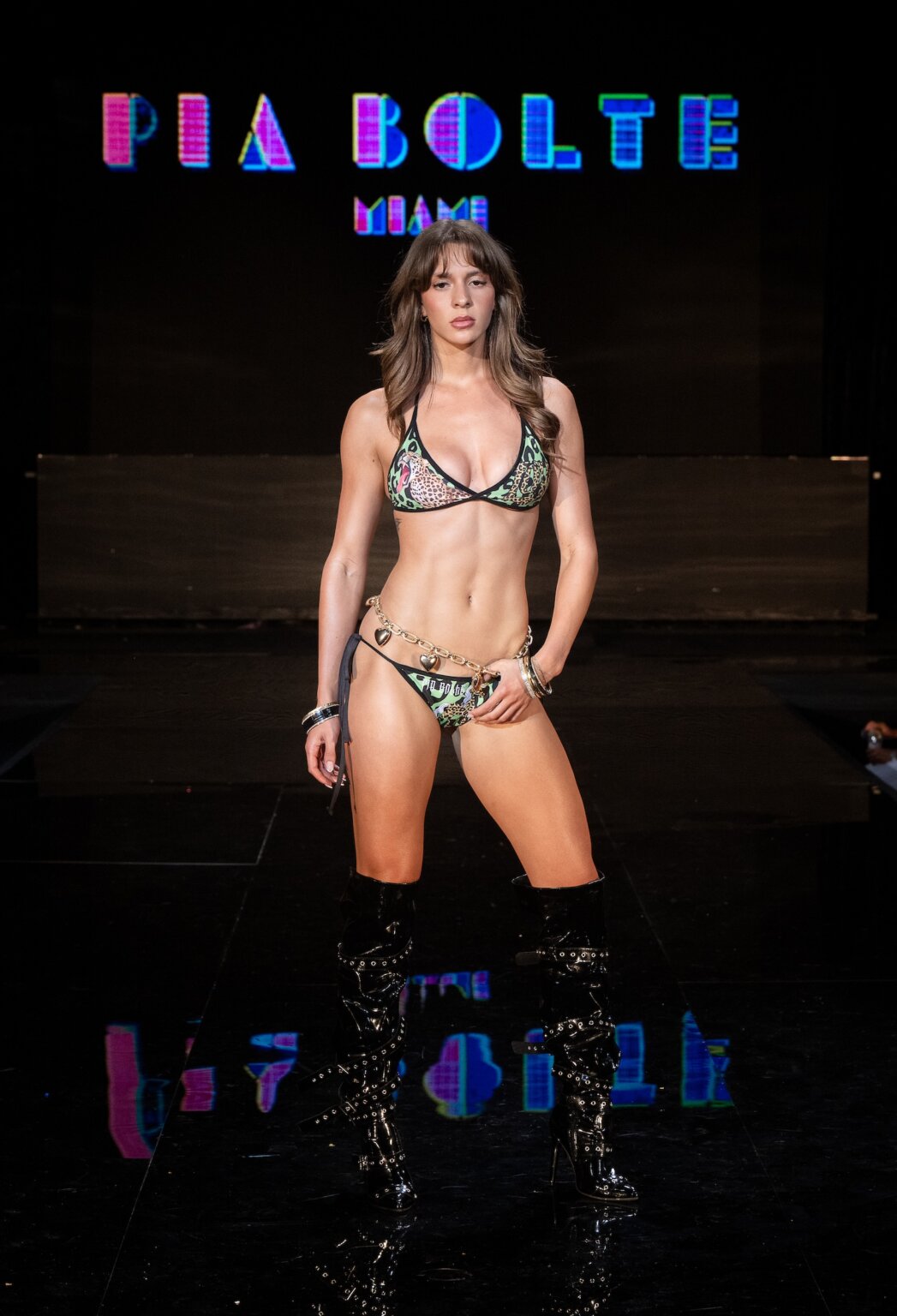 MIAMI, FLORIDA - MAY 28: A model walks the runway at the Pia Bolte show during Miami Swim Week Powered By Art Hearts Fashion at M2 MIAMI on May 28, 2026 in Miami, Florida. (Photo by Mark Gunter/Getty Images for Art Hearts Fashion)