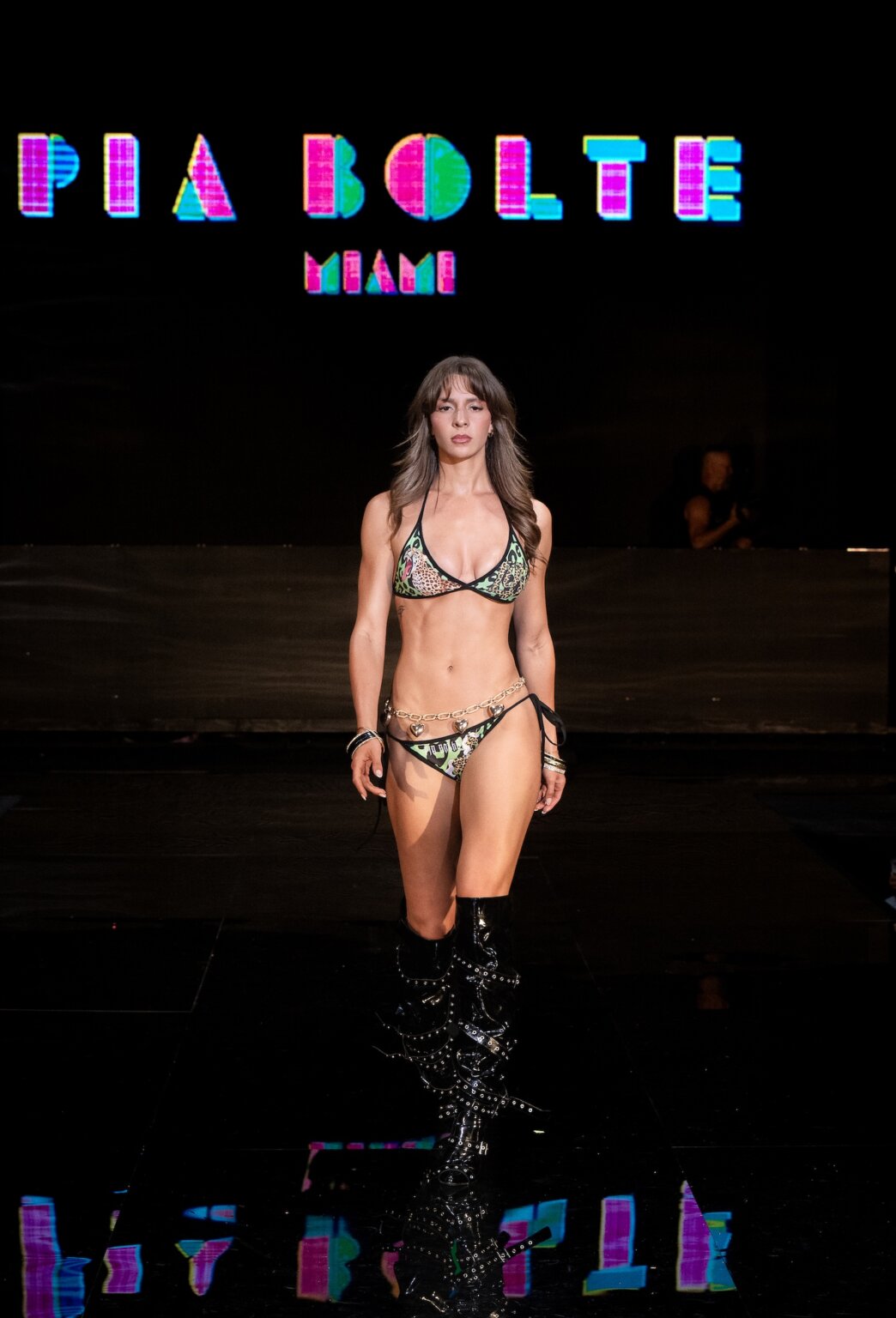 MIAMI, FLORIDA - MAY 28: A model walks the runway at the Pia Bolte show during Miami Swim Week Powered By Art Hearts Fashion at M2 MIAMI on May 28, 2026 in Miami, Florida. (Photo by Mark Gunter/Getty Images for Art Hearts Fashion)