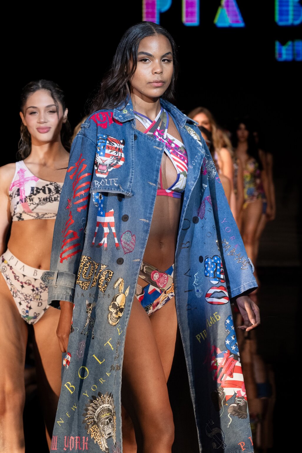 MIAMI, FLORIDA - MAY 28: A model walks the runway at the Pia Bolte show during Miami Swim Week Powered By Art Hearts Fashion at M2 MIAMI on May 28, 2026 in Miami, Florida. (Photo by Mark Gunter/Getty Images for Art Hearts Fashion)