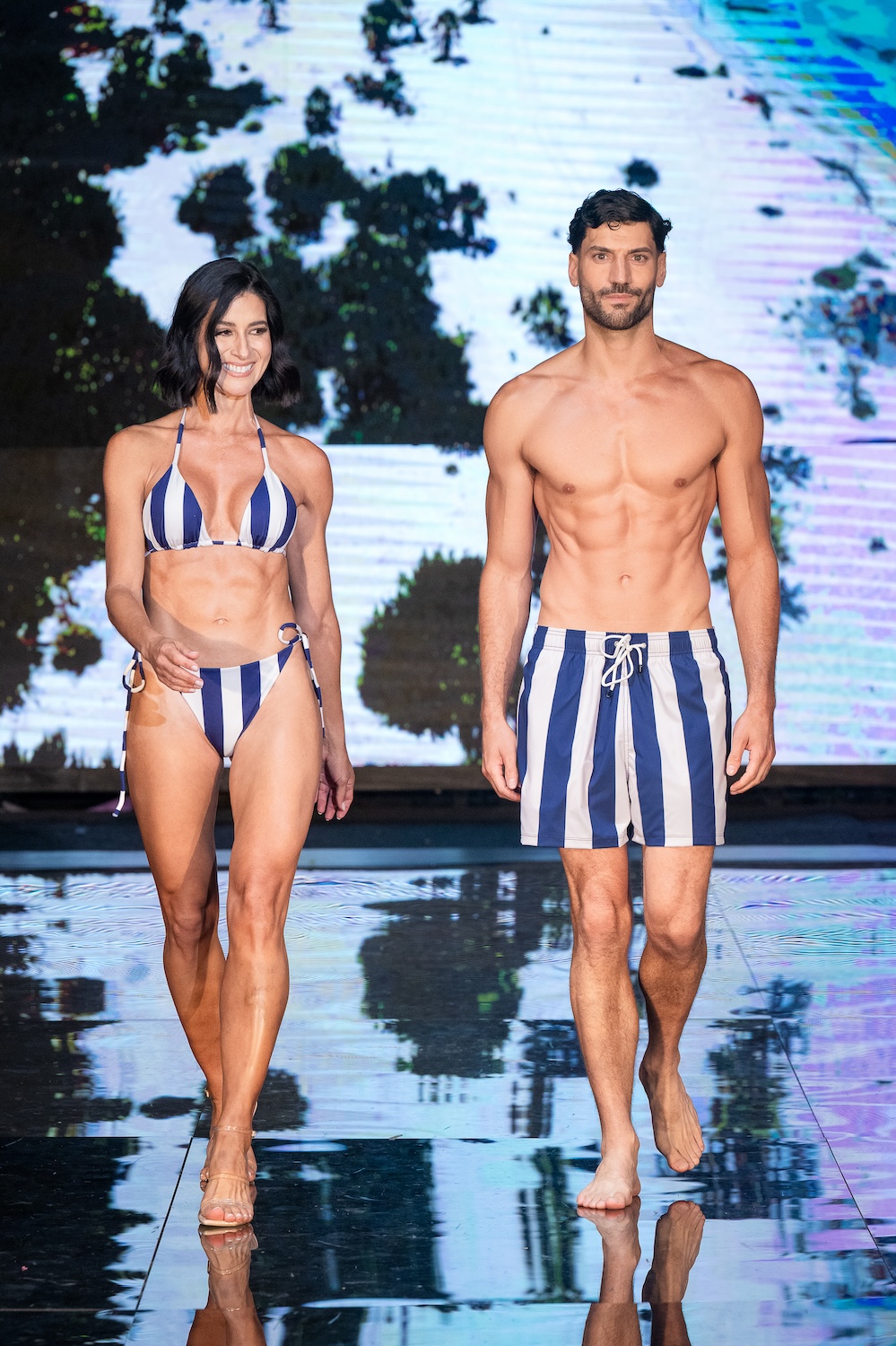 MIAMI, FLORIDA - MAY 29: Models walk the runway at the Sorrento Blu show during Miami Swim Week Powered By Art Hearts Fashion at M2 MIAMI on May 29, 2026 in Miami, Florida. (Photo by Mark Gunter/Getty Images for Art Hearts Fashion)