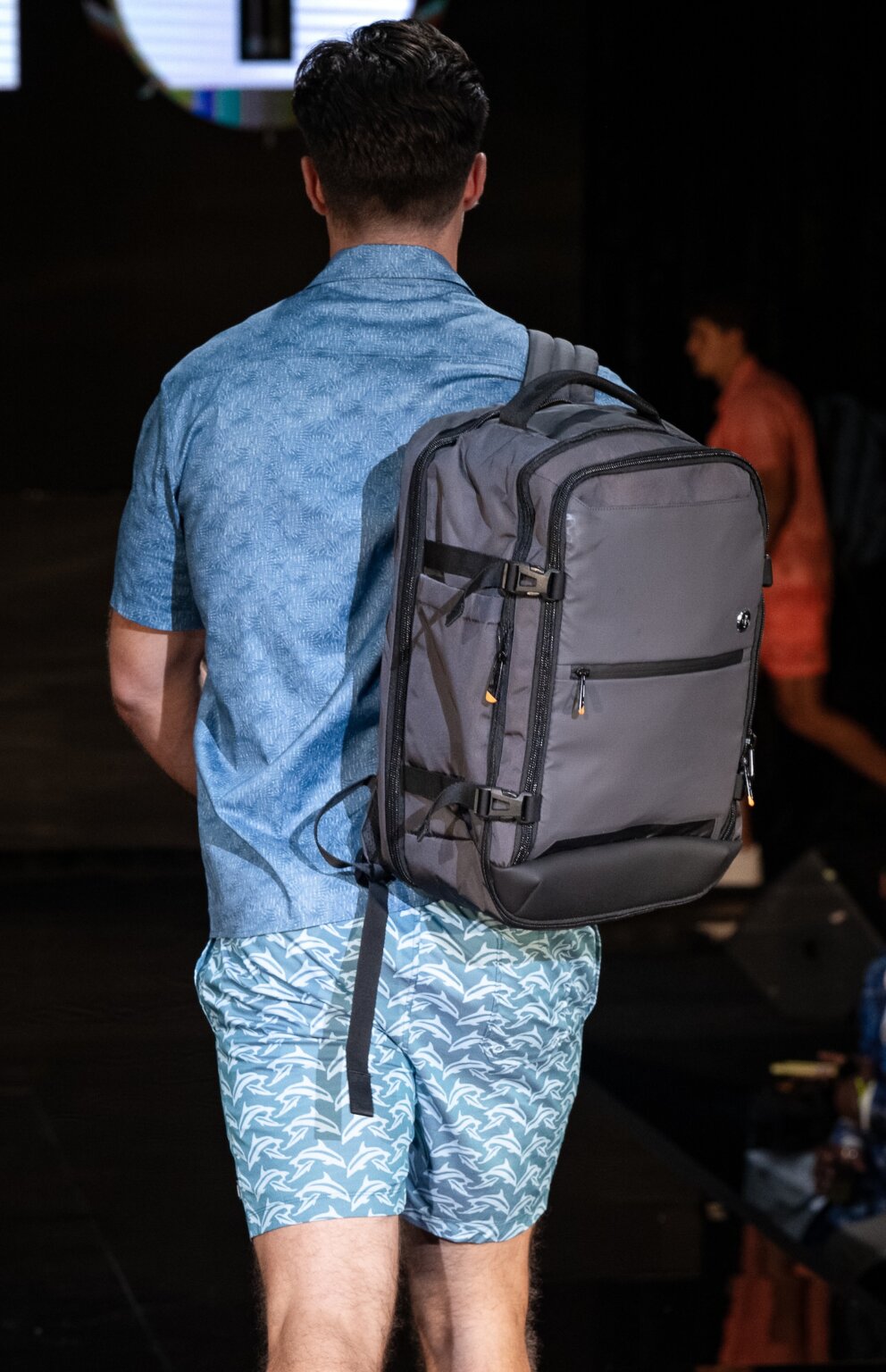 MIAMI, FLORIDA - MAY 29: A model walks the runway at the Swiss Digital Design show during Miami Swim Week Powered By Art Hearts Fashion at M2 MIAMI on May 29, 2026 in Miami, Florida. (Photo by Mark Gunter/Getty Images for Art Hearts Fashion)