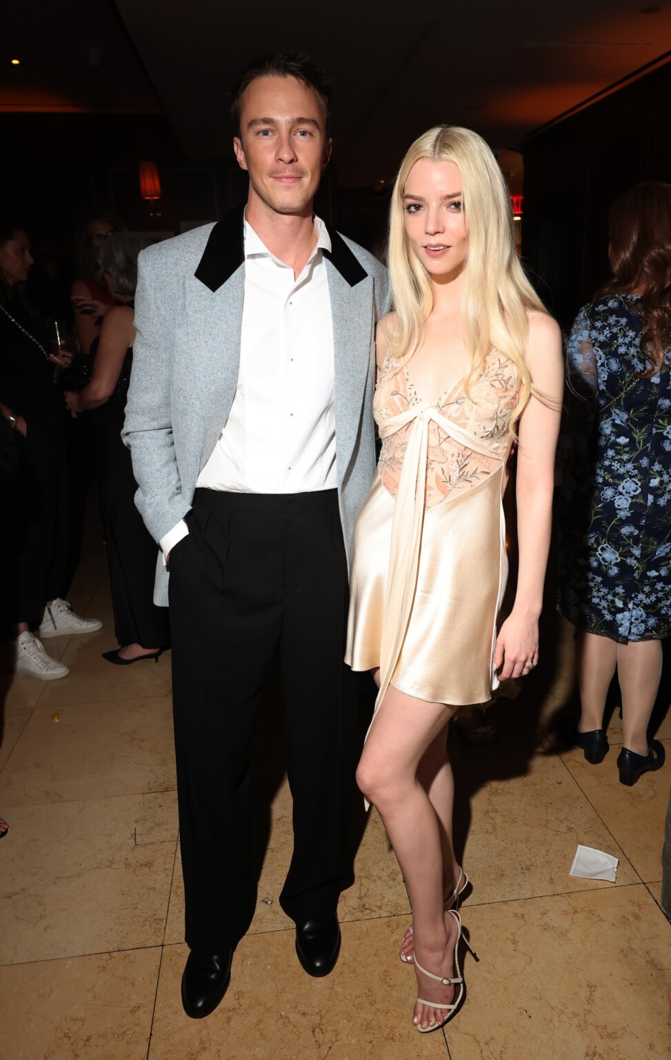 LOS ANGELES, CALIFORNIA - JULY 13: Drew Starkey (L) and executive producer Anya Taylor-Joy attend the global premiere of the upcoming Apple TV series “Lucky” after party at the Sunset Tower on July 13, 2026 in Los Angeles, California. The series debuts globally on Apple TV on Wednesday, July 15, 2026. (Photo by Eric Charbonneau/Apple TV via Getty Images)