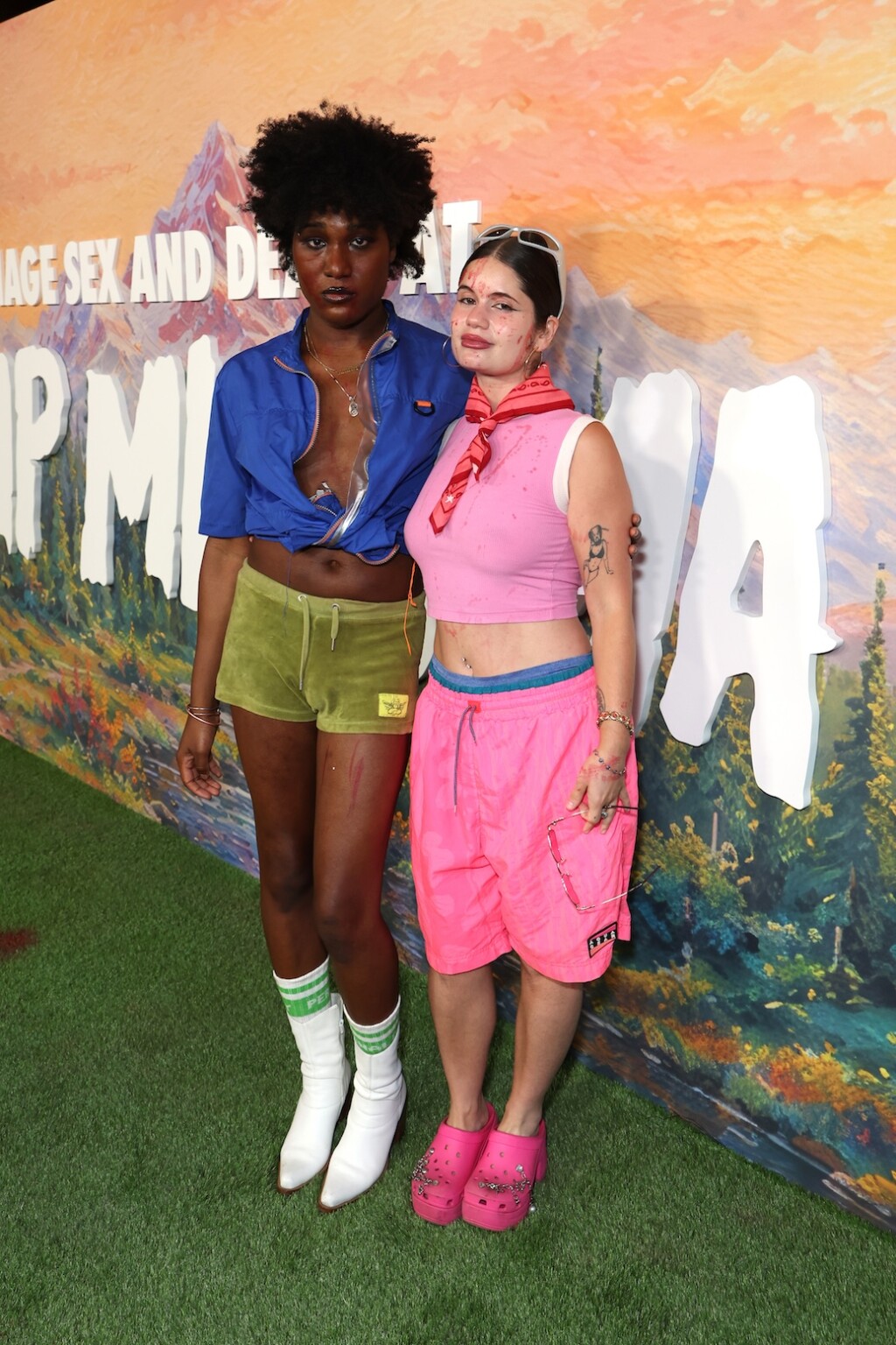 LOS ANGELES, CALIFORNIA - JULY 29: EVIANXlucy (L) and Vita Kari seen at the Special Screening of Mubi's "Teenage Sex and Death at Camp Miasma" at DGA Theatre on July 29, 2026 in Los Angeles, California. (Photo by JC Olivera/Mubi via Getty Images)