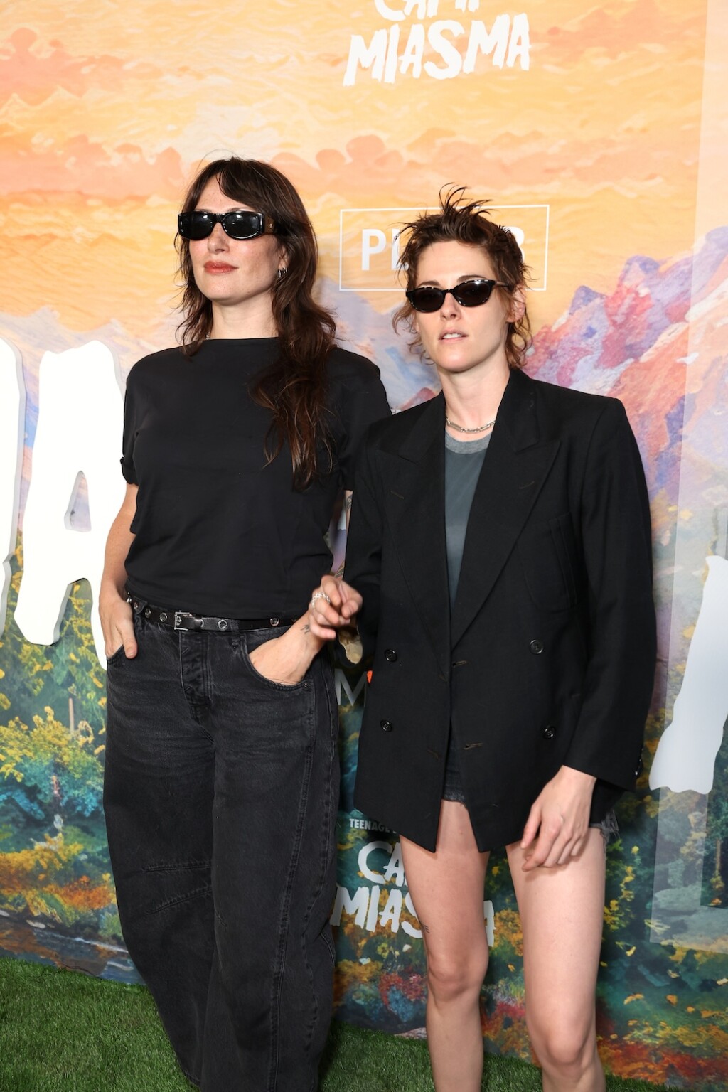 LOS ANGELES, CALIFORNIA - JULY 29: Maggie McLean (L) and Kristen Stewart seen at the Special Screening of Mubi's "Teenage Sex and Death at Camp Miasma" at DGA Theatre on July 29, 2026 in Los Angeles, California. (Photo by JC Olivera/Mubi via Getty Images)