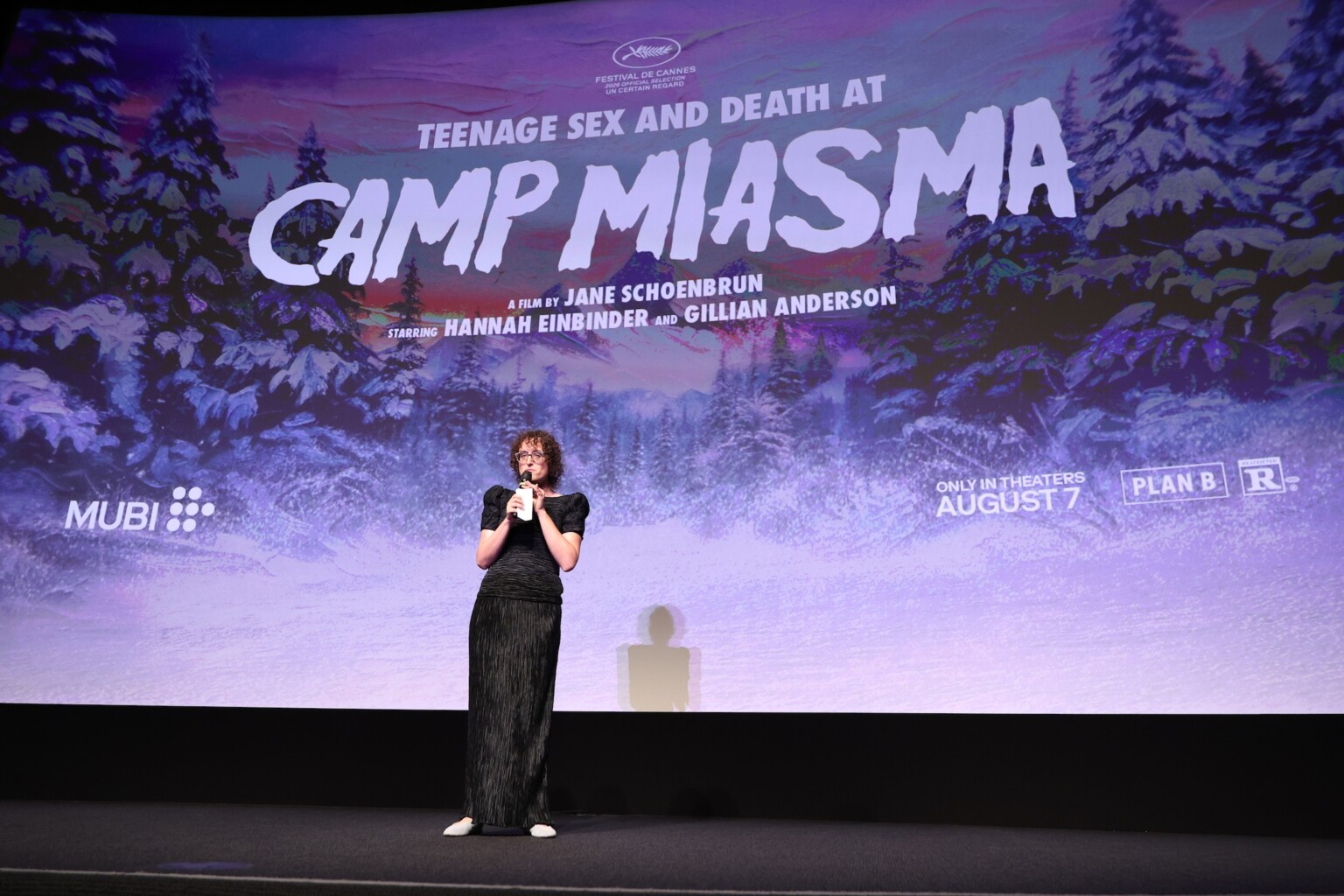 LOS ANGELES, CALIFORNIA - JULY 29: Jane Schoenbrun seen at the Special Screening of Mubi's "Teenage Sex and Death at Camp Miasma" at DGA Theatre on July 29, 2026 in Los Angeles, California. (Photo by JC Olivera/Mubi via Getty Images)