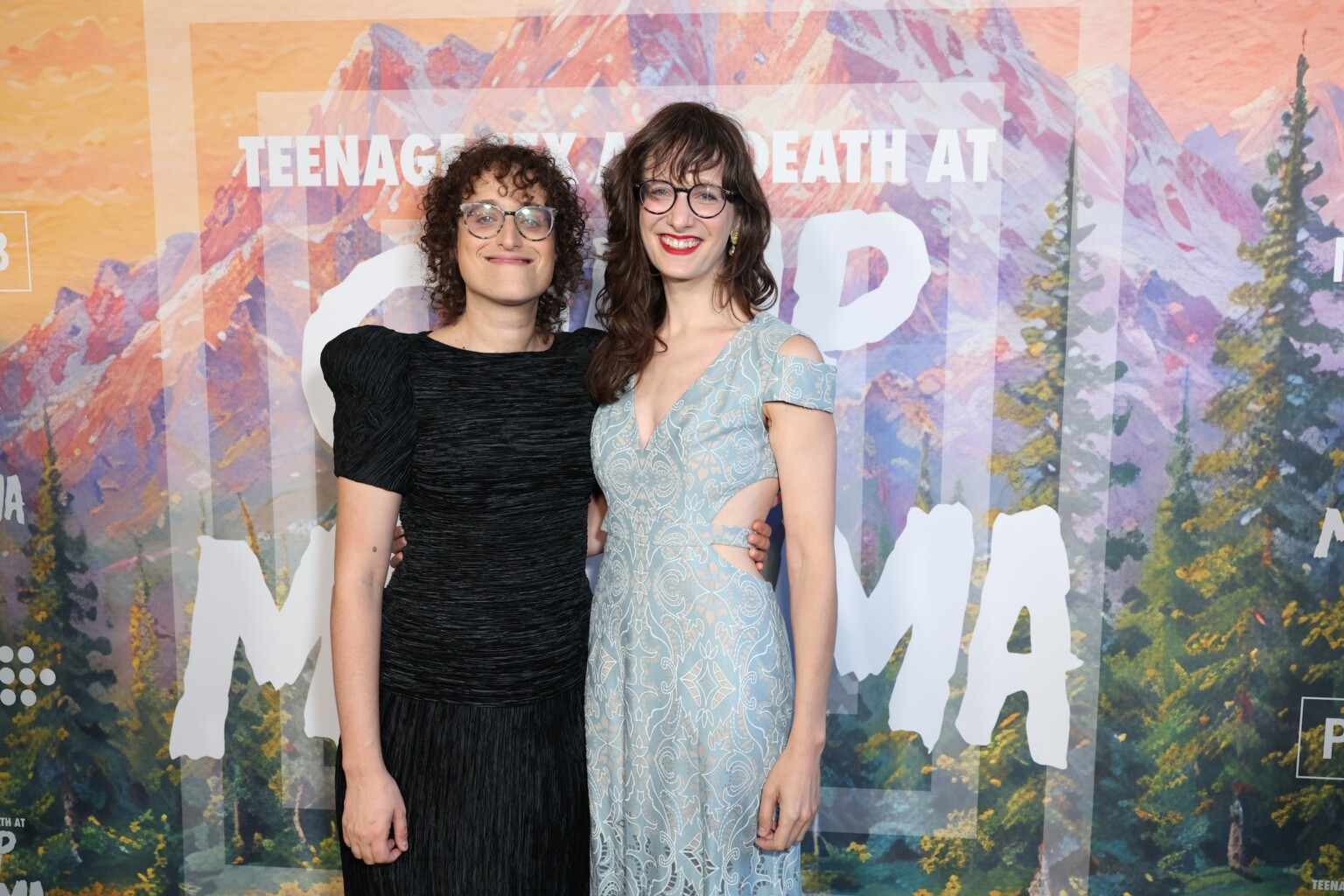 LOS ANGELES, CALIFORNIA - JULY 29: Jane Schoenbrun (L) and Melissa Ader seen at the Special Screening of Mubi's "Teenage Sex and Death at Camp Miasma" at DGA Theatre on July 29, 2026 in Los Angeles, California. (Photo by JC Olivera/Mubi via Getty Images)